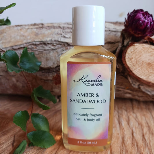 Kuumba Made Amber & Sandalwood Body Oil 60ml Kuumba Made UK seller