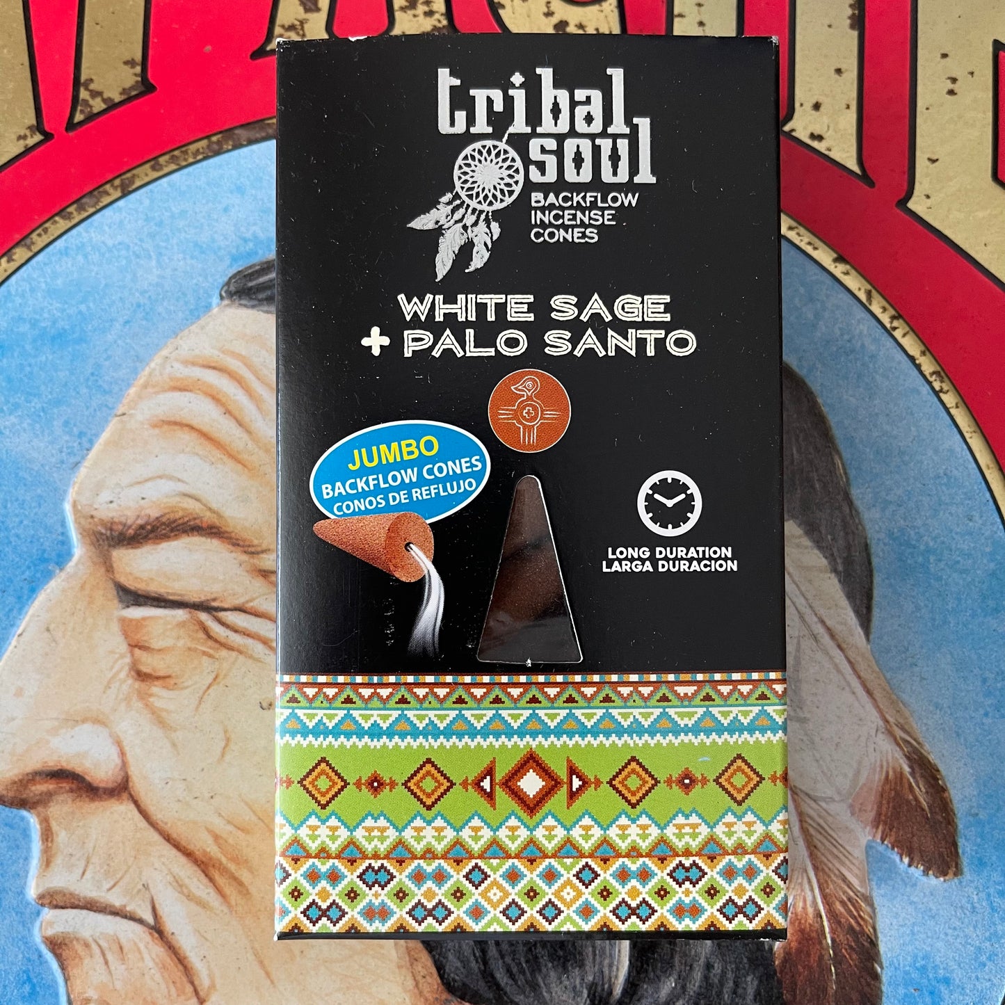 Tribal soul jumbo Backflow  incense Cones White Sage & Palo Santo