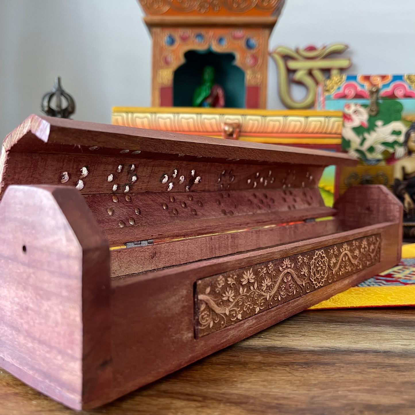 Incense sticks burner and storage box OM design