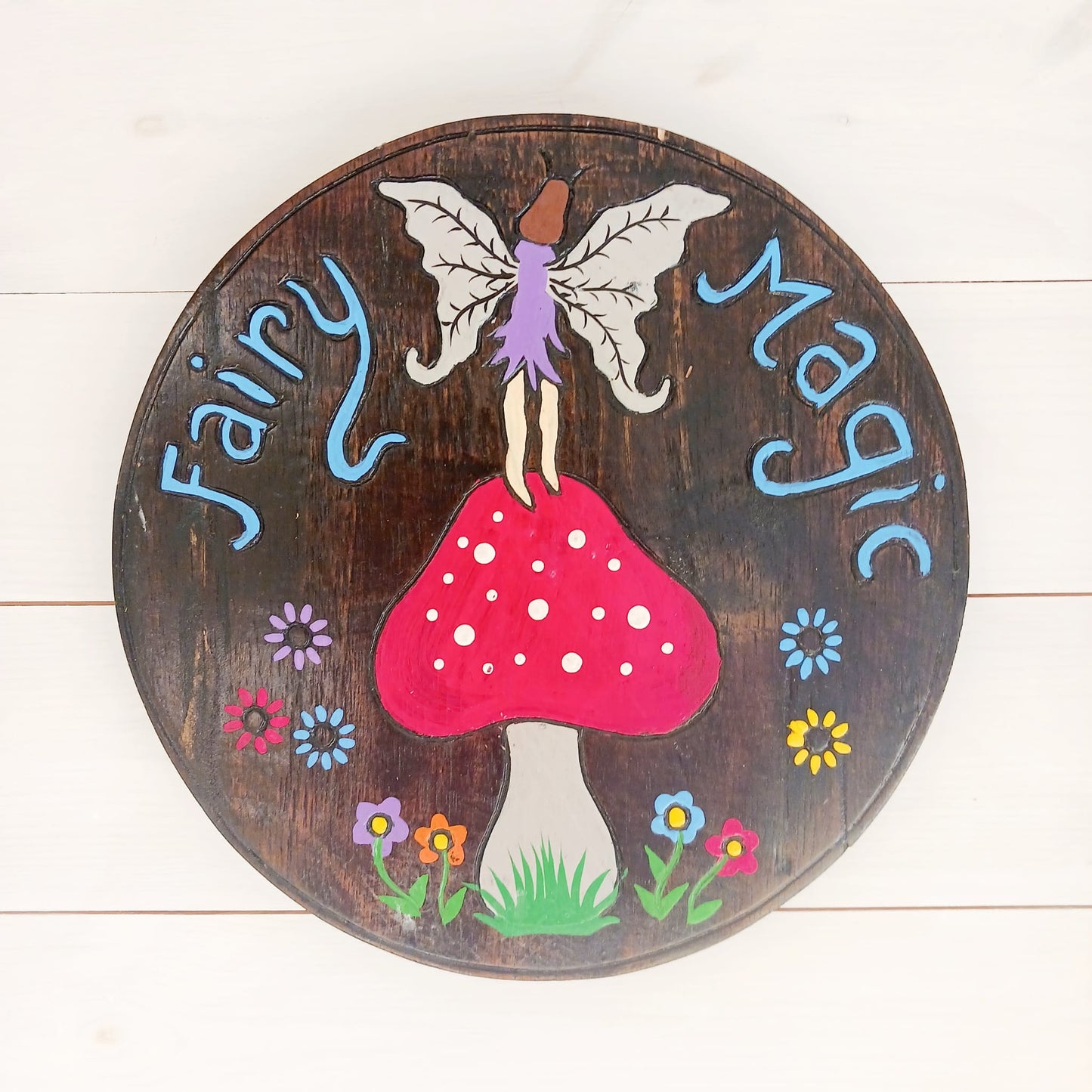 Fairy Magic Wall Plaque wall plaque groovy Mushrooms