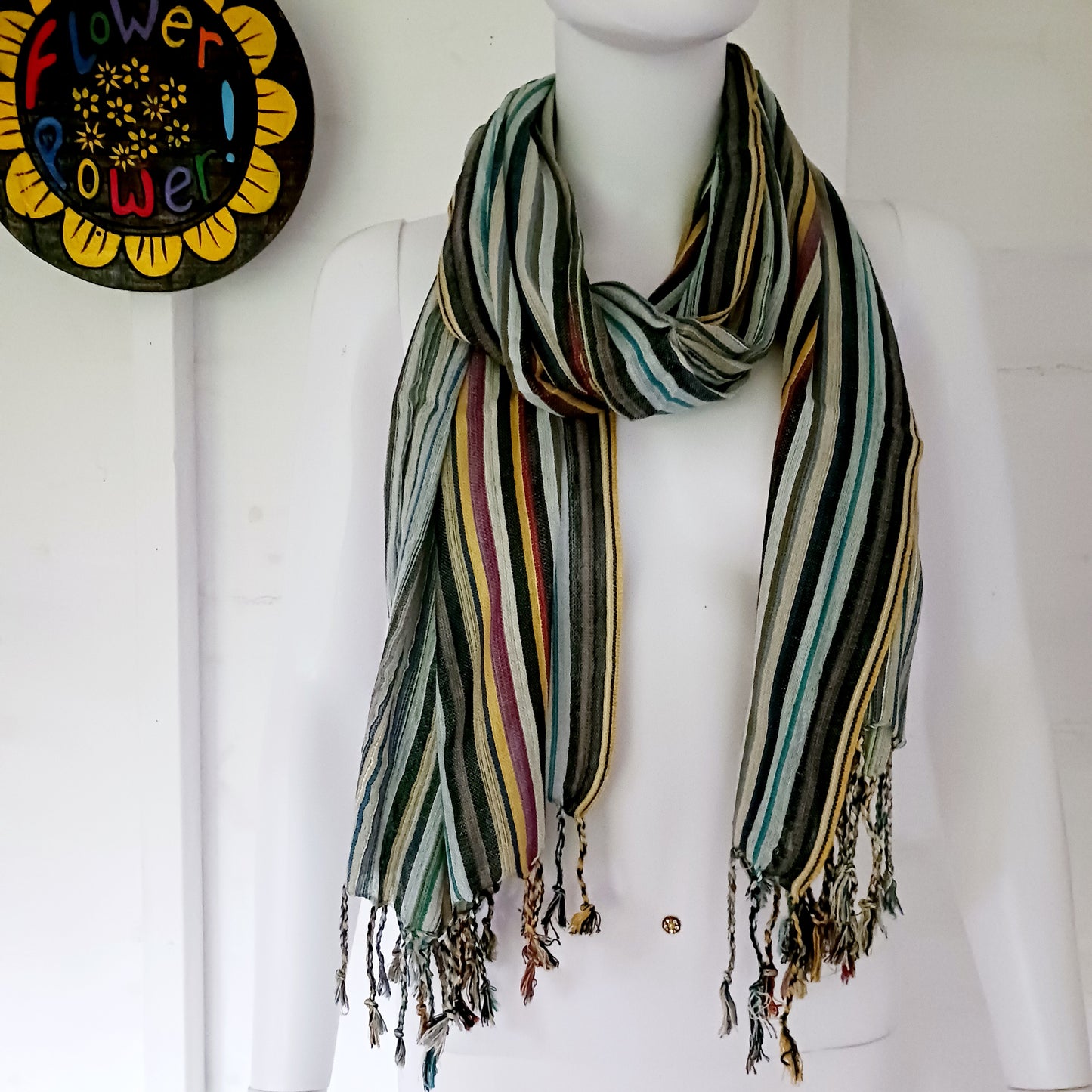 Step into the realm of bohemian allure with these stunning Large Indian Boho Scarves. Handcrafted with care, each scarf showcases eye-catching patterns inspired by nature, bringing a sense of freshness and free-spirited style to any outfit.
