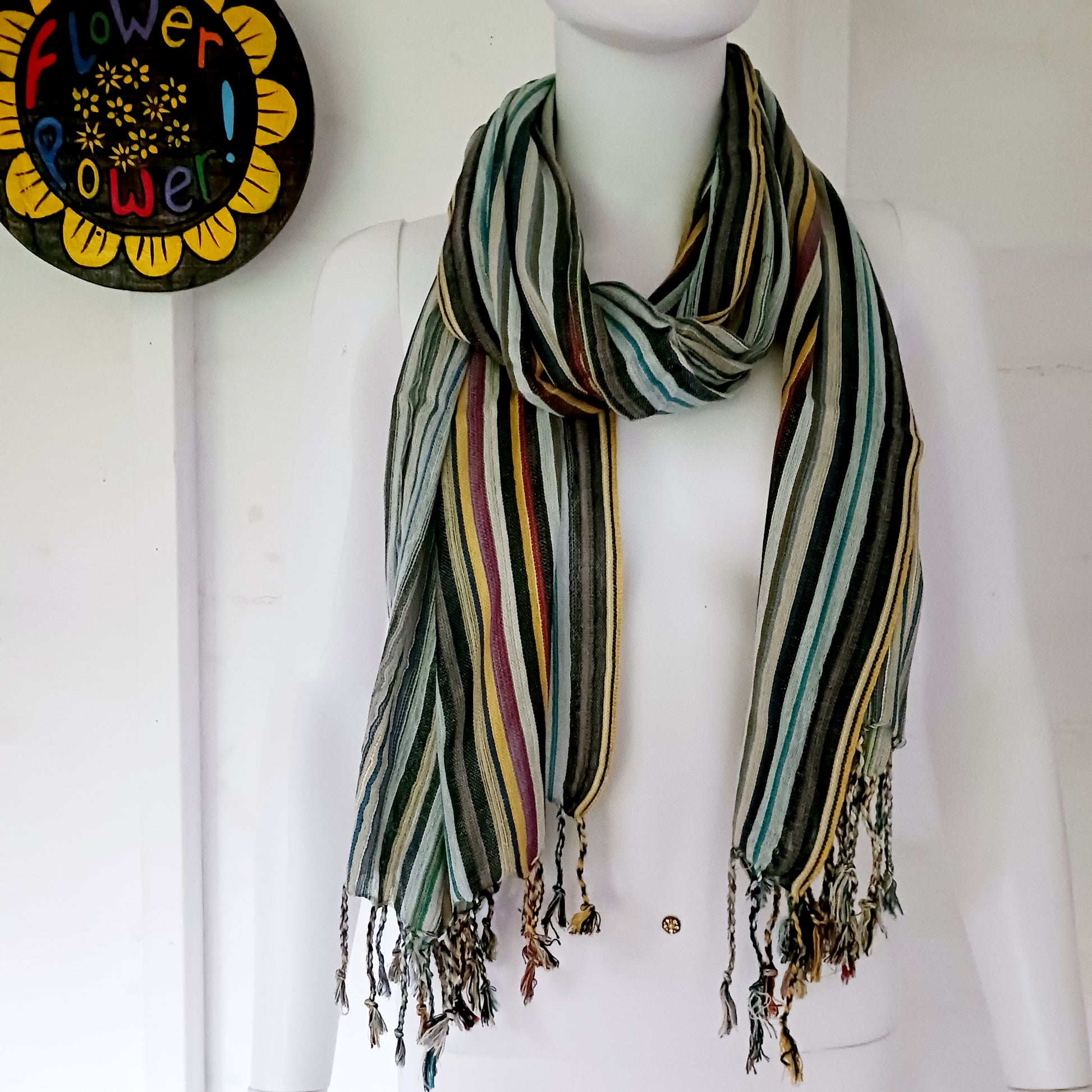 Step into the realm of bohemian allure with these stunning Large Indian Boho Scarves. Handcrafted with care, each scarf showcases eye-catching patterns inspired by nature, bringing a sense of freshness and free-spirited style to any outfit.