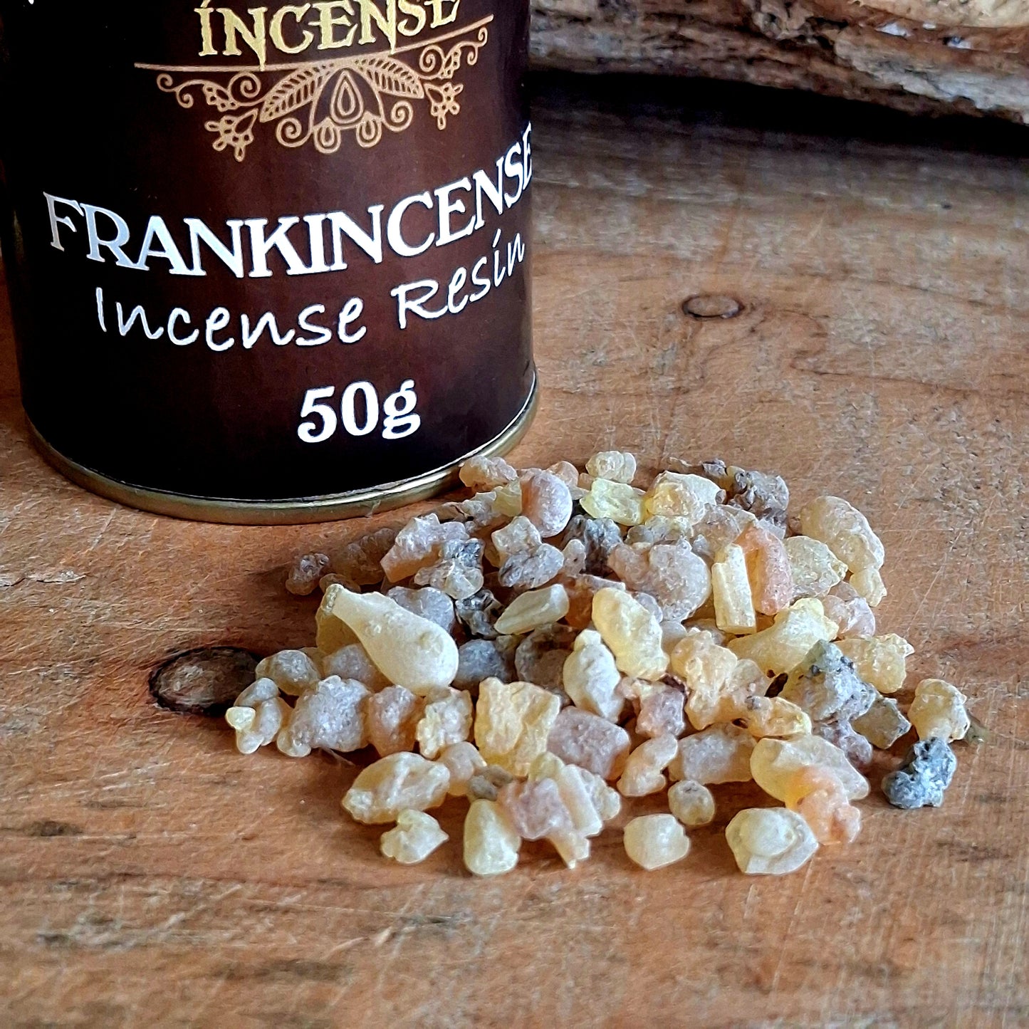 This 50g tub of Frankincense Resin offers enough for many rituals, meditations, and blessings. When placed upon glowing charcoal, it releases a rich, citrusy, and balsamic fragrance that fills your space with an uplifting and protective presence.
