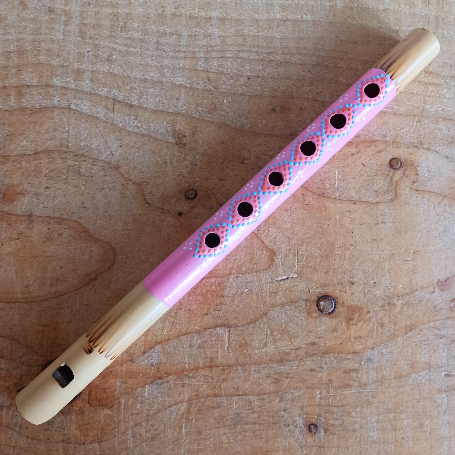 Introduce your little ones to the joy of music with these handcrafted pastel bamboo flutes. Available in three pretty colours, these fair trade instruments are an affordable and eco-friendly way to spark creativity, encourage musical play, and provide a delightful alternative to screen time. Each flute is carefully made from natural bamboo and hand-painted by skilled artisans, making every piece unique. Perfect as a gift or as a fun addition to your child’s toy collection.