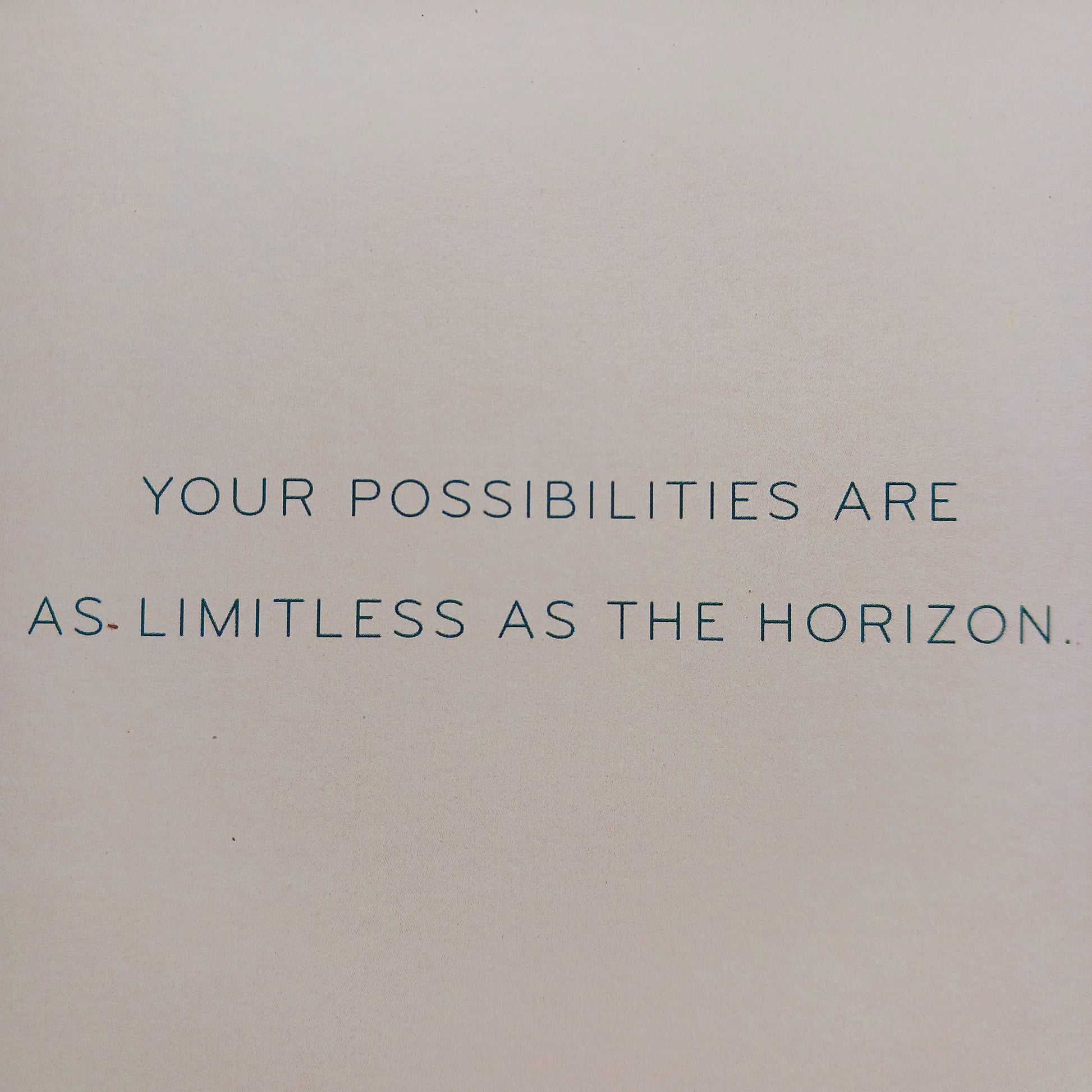 Send hope and motivation for new beginnings or challenging times to loved ones with this simple greetings card.