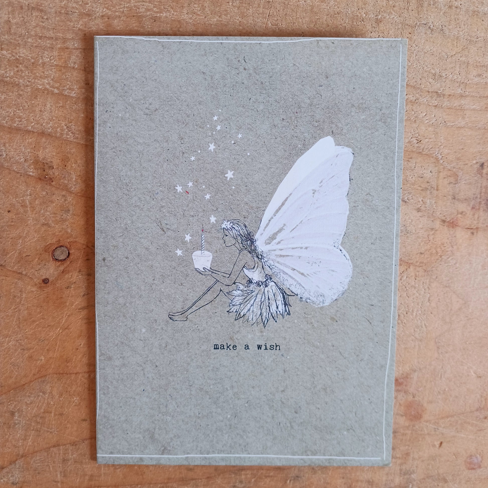 Beautiful and unique Fairy Birthday card to send to family and friends. Comes with an illustrated envelope.