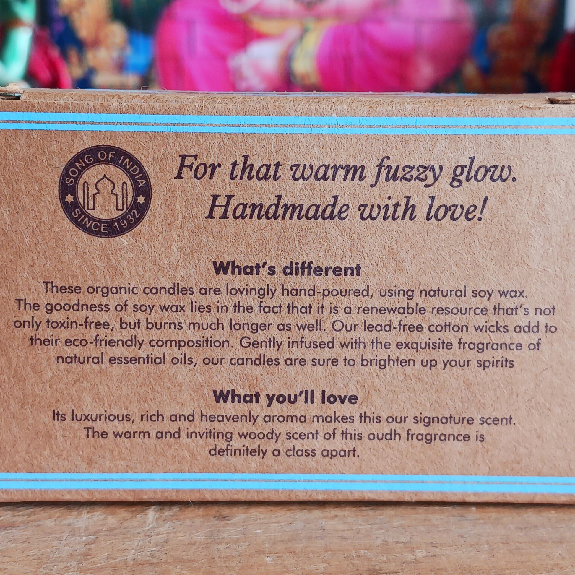 These organic tealight candles are lovingly hand-poured, using natural soy wax. Soy wax is a renewable resource that's not only toxin free but has a long burn time. The lead-free cotton wicks add to their eco-friendly composition. Gently infused with the exquisite fragrance of natural Agarwood and Oud essential oil, these candles are sure to brighten up your spirits.