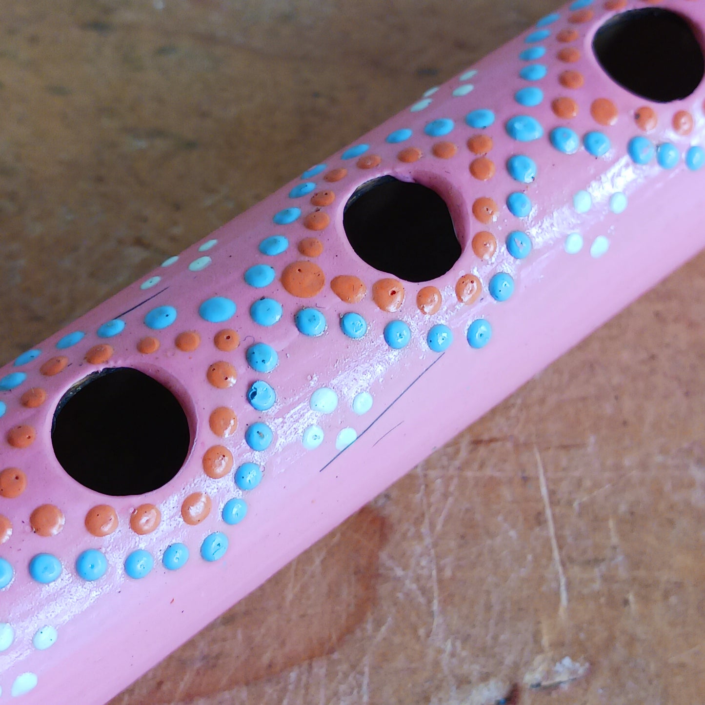 Introduce your little ones to the joy of music with these handcrafted pastel bamboo flutes. Available in three pretty colours, these fair trade instruments are an affordable and eco-friendly way to spark creativity, encourage musical play, and provide a delightful alternative to screen time. Each flute is carefully made from natural bamboo and hand-painted by skilled artisans, making every piece unique. Perfect as a gift or as a fun addition to your child’s toy collection.
