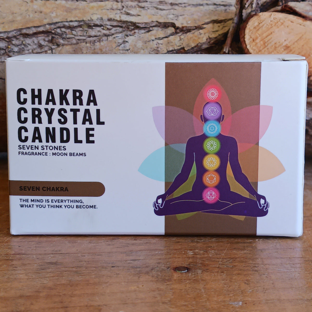 Create a calming and harmonious atmosphere with this beautiful Seven Chakra Gemstone Candle, a mystical blend of fragrance, colour and natural gemstones designed to represent the energy of the seven chakras.