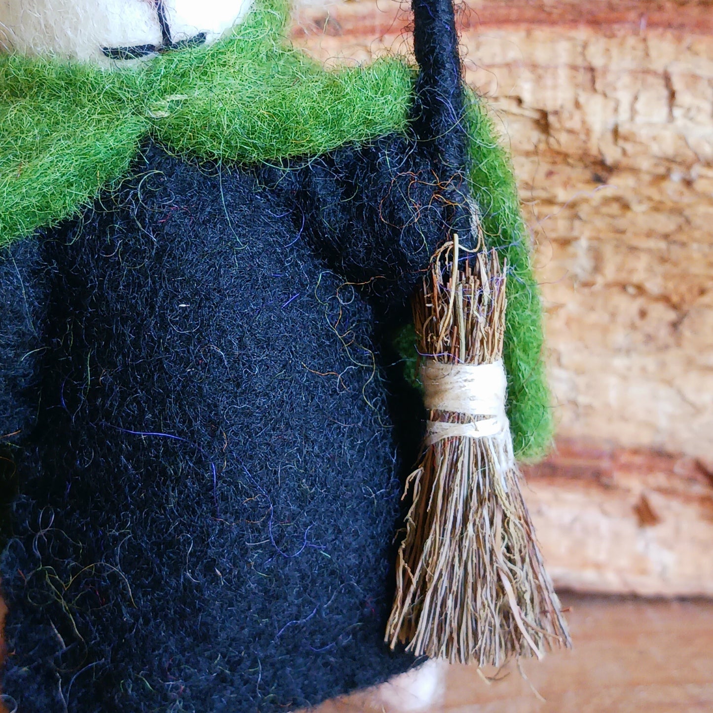 Bring a touch of handcrafted Halloween charm to your home with these delightful felted mice dressed as a Witch character. Each mouse features adorable details including long tails, soft pink ears and noses, and colourful pointed hats and capes. The Witch style is elegantly finished with gold star embroidery for extra magical flair, complete with little broomstick.