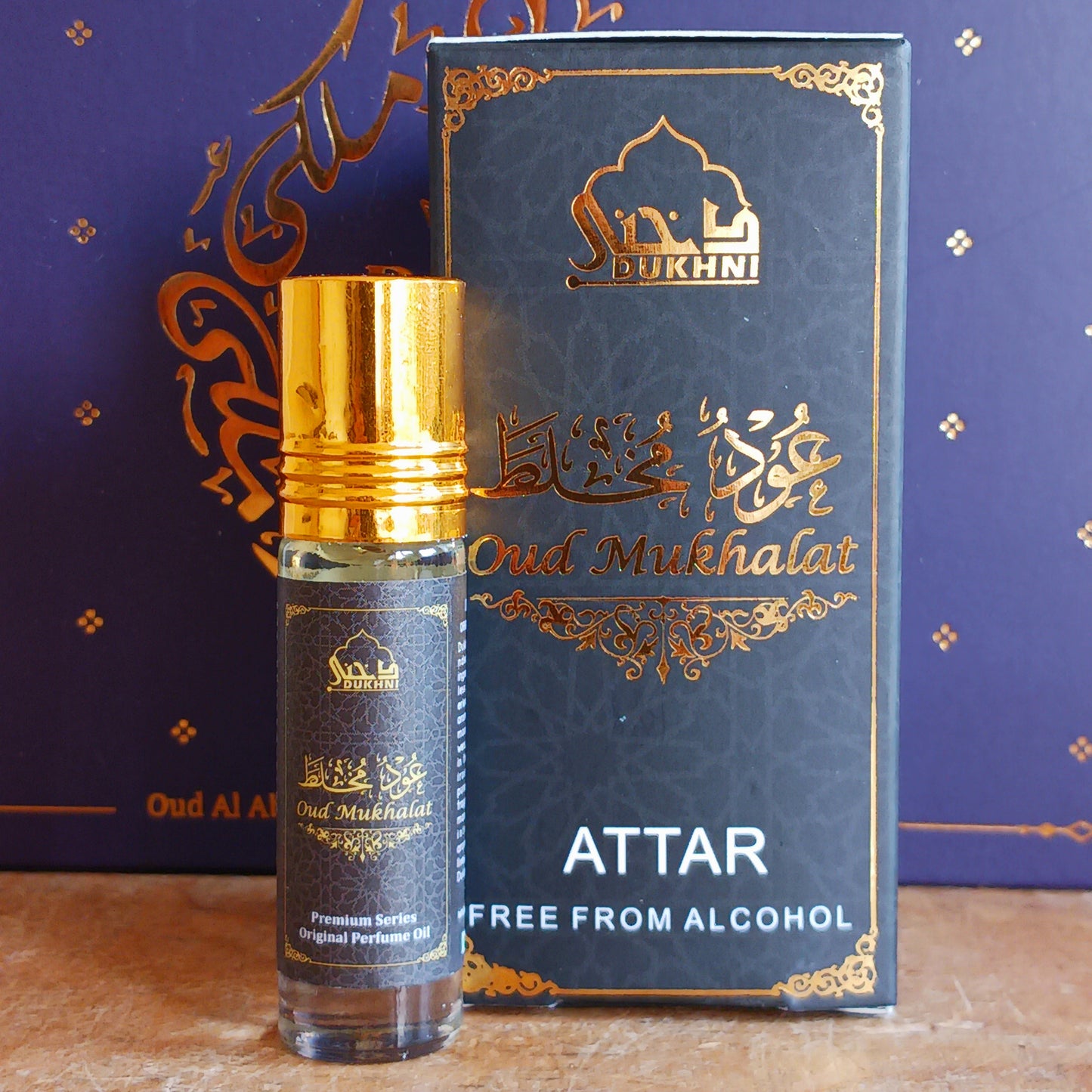 Discover the timeless luxury of the Royal Oud Attar Perfume Oil Set, featuring three exquisite 6ml alcohol-free fragrance oils inspired by the rich traditions of Arabian perfumery. Crafted from highly concentrated perfume oils, these premium attars offer a long-lasting scent that develops naturally on the skin, creating a deeply personal fragrance experience.