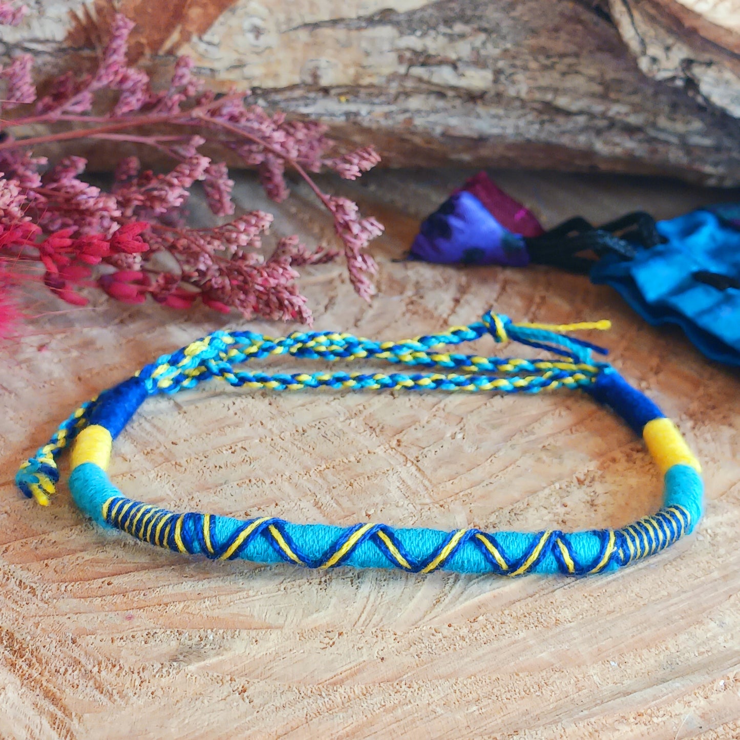 Add meaning and colour to your everyday style with these beautifully handcrafted Thai friendship bracelets. Featuring vibrant crisscross woven designs, each bracelet is a symbol of connection, kindness, and heartfelt wishes.