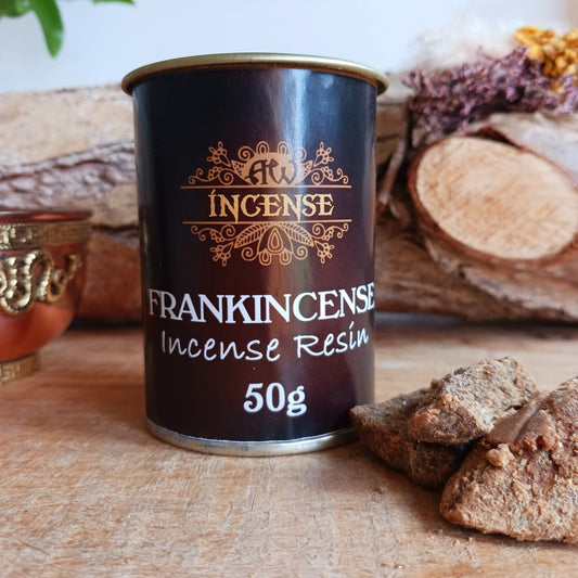 This 50g tub of Frankincense Resin offers enough for many rituals, meditations, and blessings. When placed upon glowing charcoal, it releases a rich, citrusy, and balsamic fragrance that fills your space with an uplifting and protective presence.