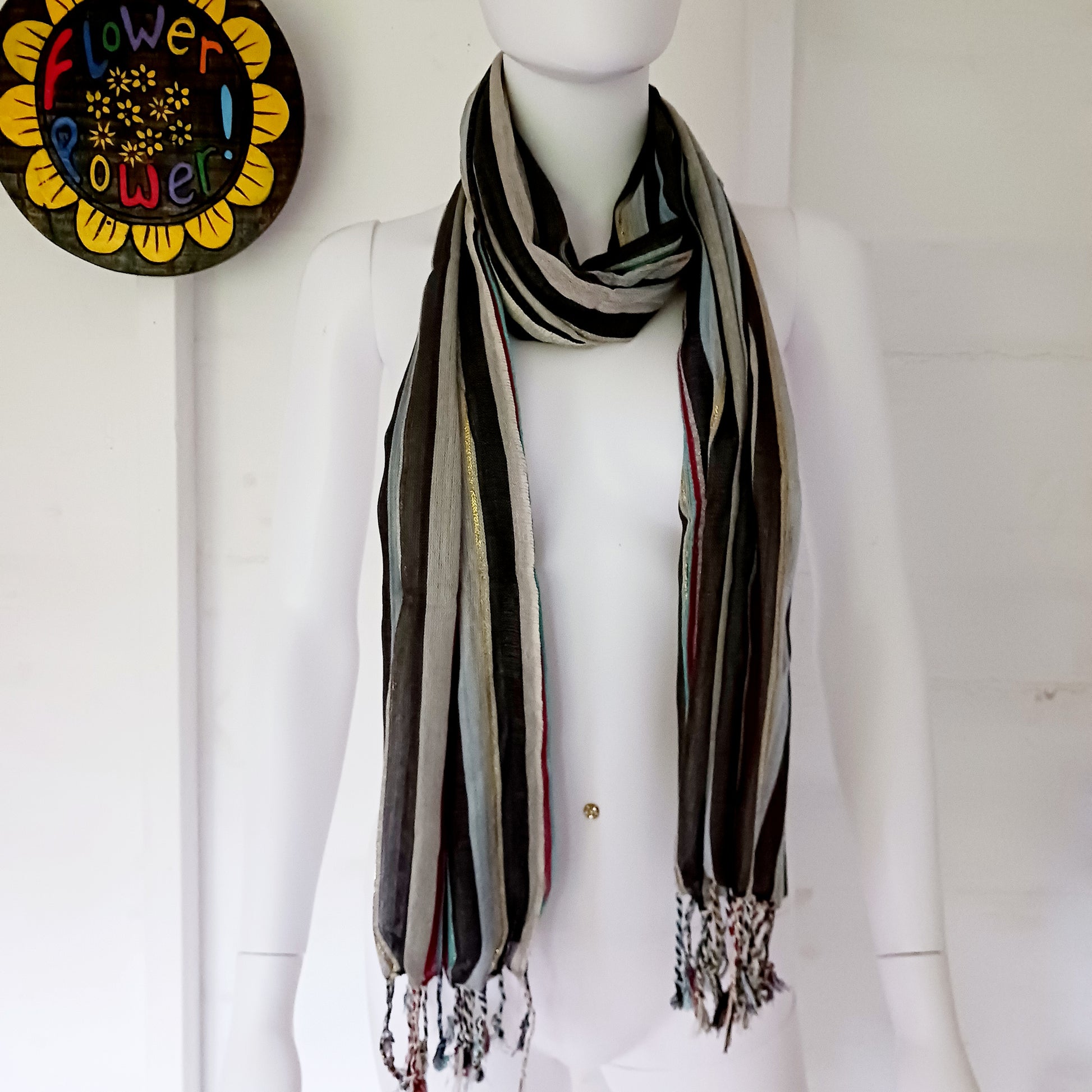 Step into the realm of bohemian allure with these stunning Large Indian Boho Scarves. Handcrafted with care, each scarf showcases eye-catching patterns inspired by nature, bringing a sense of freshness and free-spirited style to any outfit.