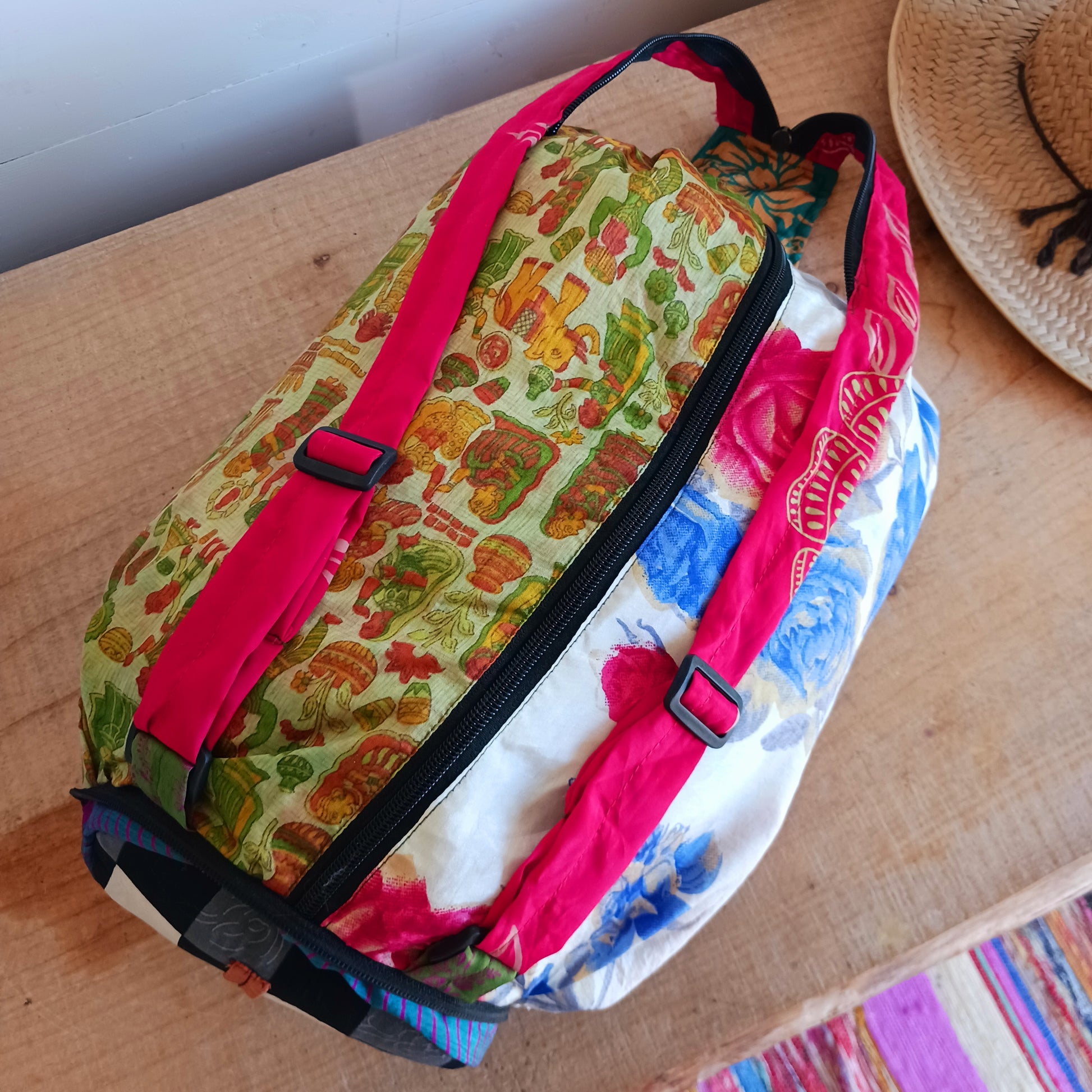 These nifty fold up backpacks are super handy. Not only do they fold down and zip away into a small compact size, but they have multiple zip and button up pouches and pockets for you to keep your essentials.