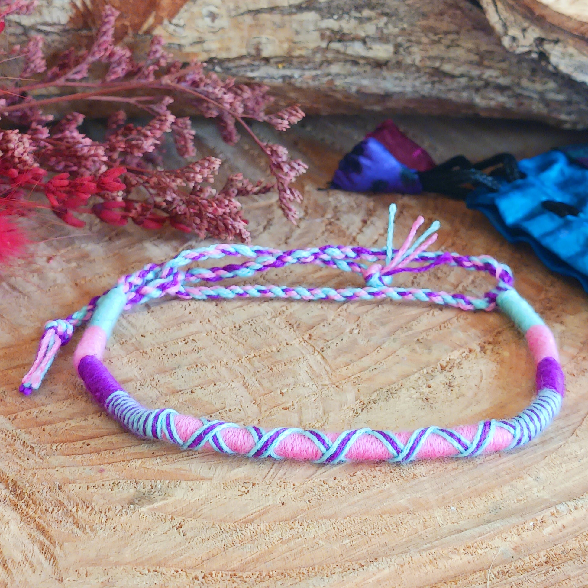 Add meaning and colour to your everyday style with these beautifully handcrafted Thai friendship bracelets. Featuring vibrant crisscross woven designs, each bracelet is a symbol of connection, kindness, and heartfelt wishes.