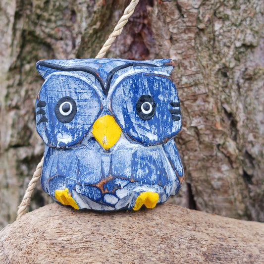 Bring a touch of woodland charm to your home with this Handmade Owl Set, beautifully hand-carved and perched on natural driftwood. These wise little birds add rustic warmth and organic character to any living space.