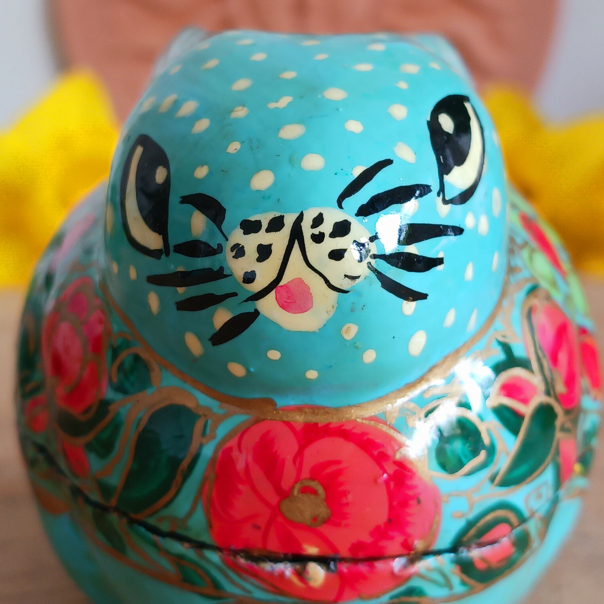 Celebrate the joy of spring with this beautifully handcrafted Floral Rabbit 2-Piece Easter Gift Box. Perfect for Easter gifting, this charming keepsake box features a delightful rabbit design, carefully hand painted with floral details and finished with a smooth glossy glaze.