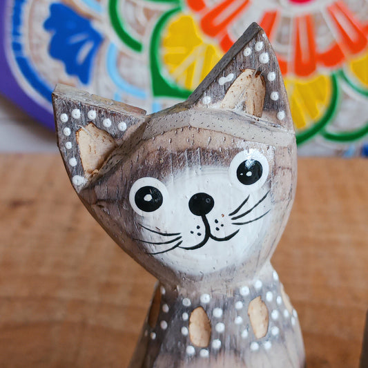 Add charm and functionality to your space with our Wooden Cats Calendar. Featuring two adorable cats perched on a timeless wooden block design, this perpetual calendar is the perfect mix of décor and practicality. Whether on your desk, shelf, or office table, it helps you stay organized while adding a playful, heart warming touch to your day. A wonderful gift for cat lovers and anyone who enjoys unique home or office accessories.