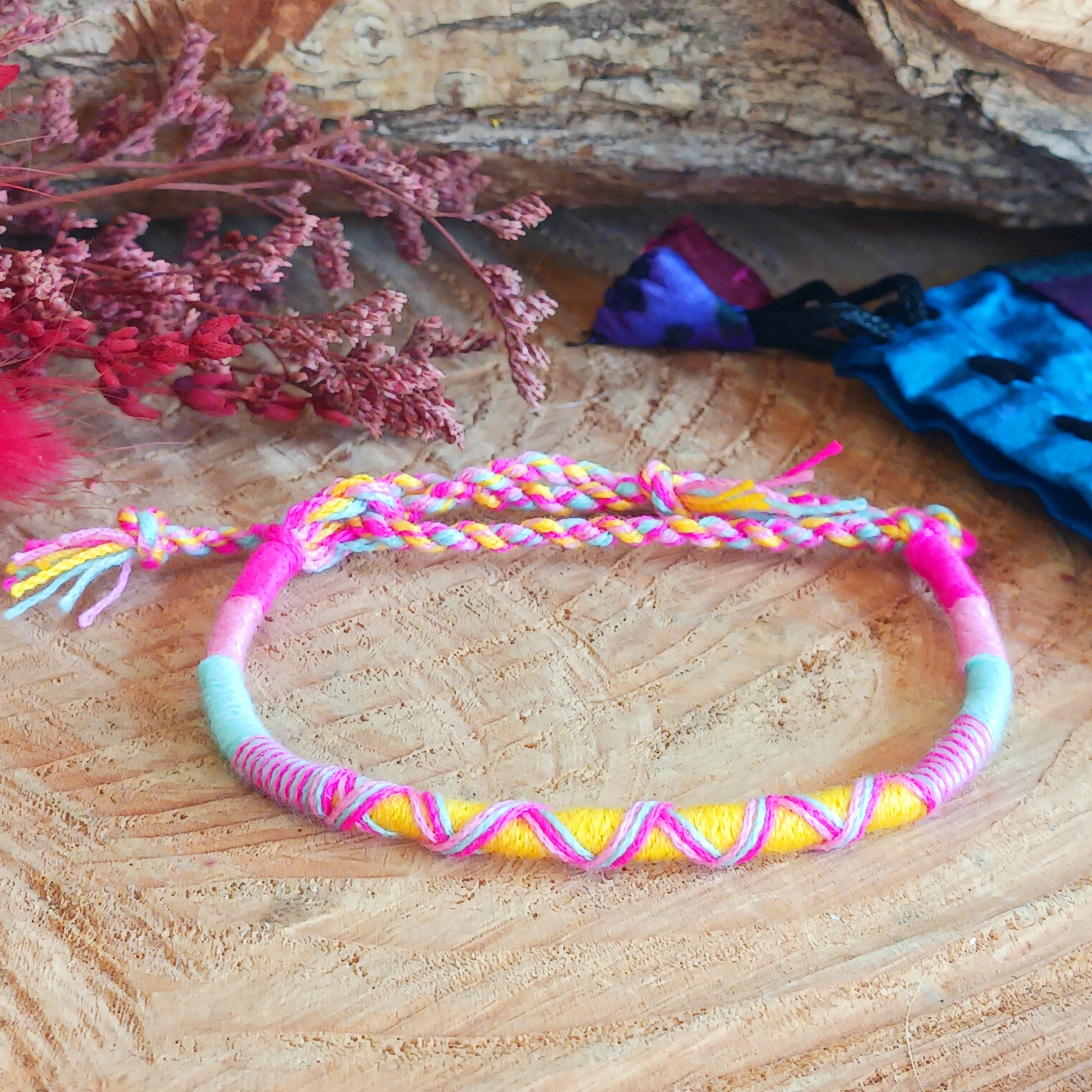 Add meaning and colour to your everyday style with these beautifully handcrafted Thai friendship bracelets. Featuring vibrant crisscross woven designs, each bracelet is a symbol of connection, kindness, and heartfelt wishes.