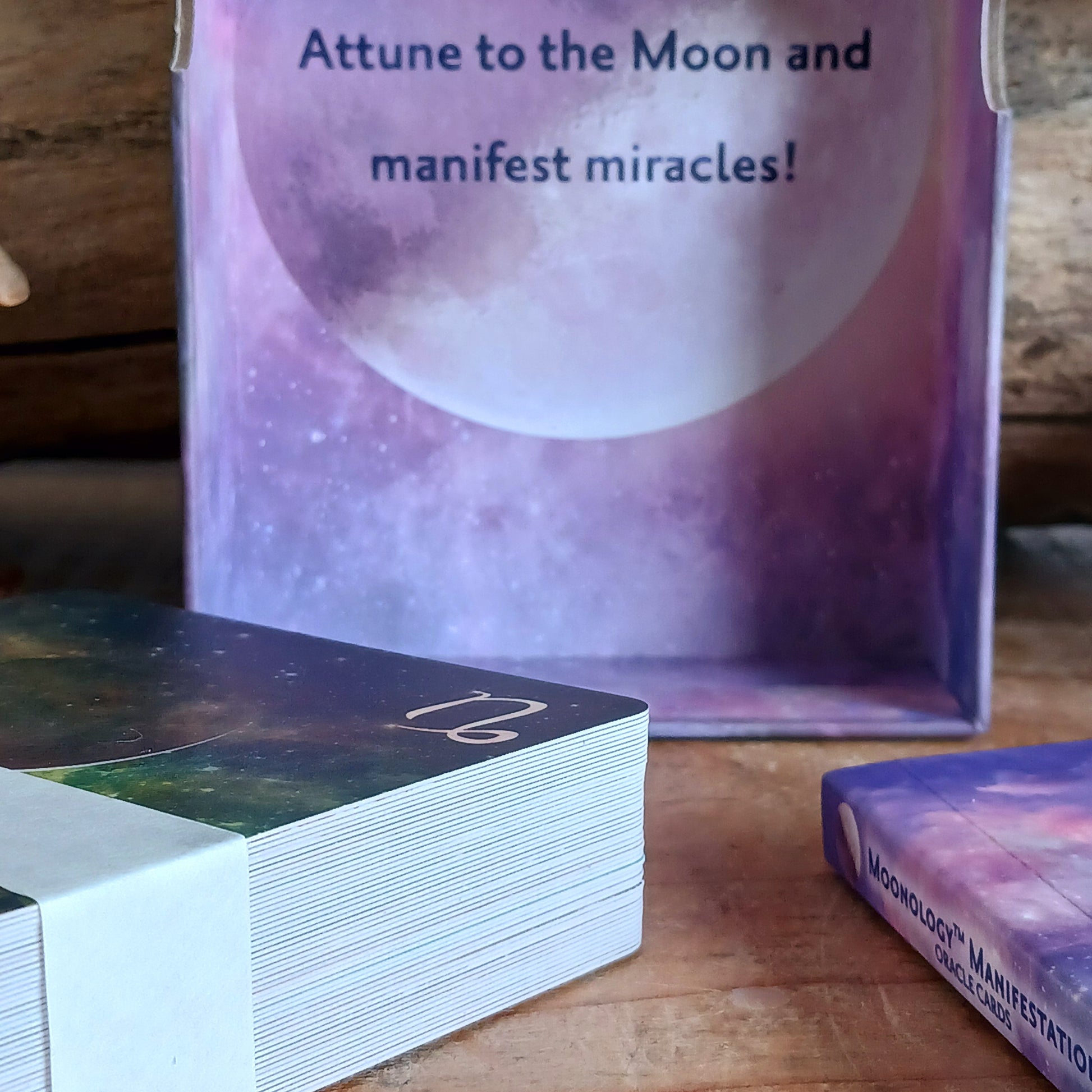 The Moon has been our constant companion for millenia. She encourages us to seize opportunities opening up to us and helps us to release whatever is holding us back. Use these beautiful cosmic oracle cards to boost your manifesting powers and find out how to attract what you most desire in life.