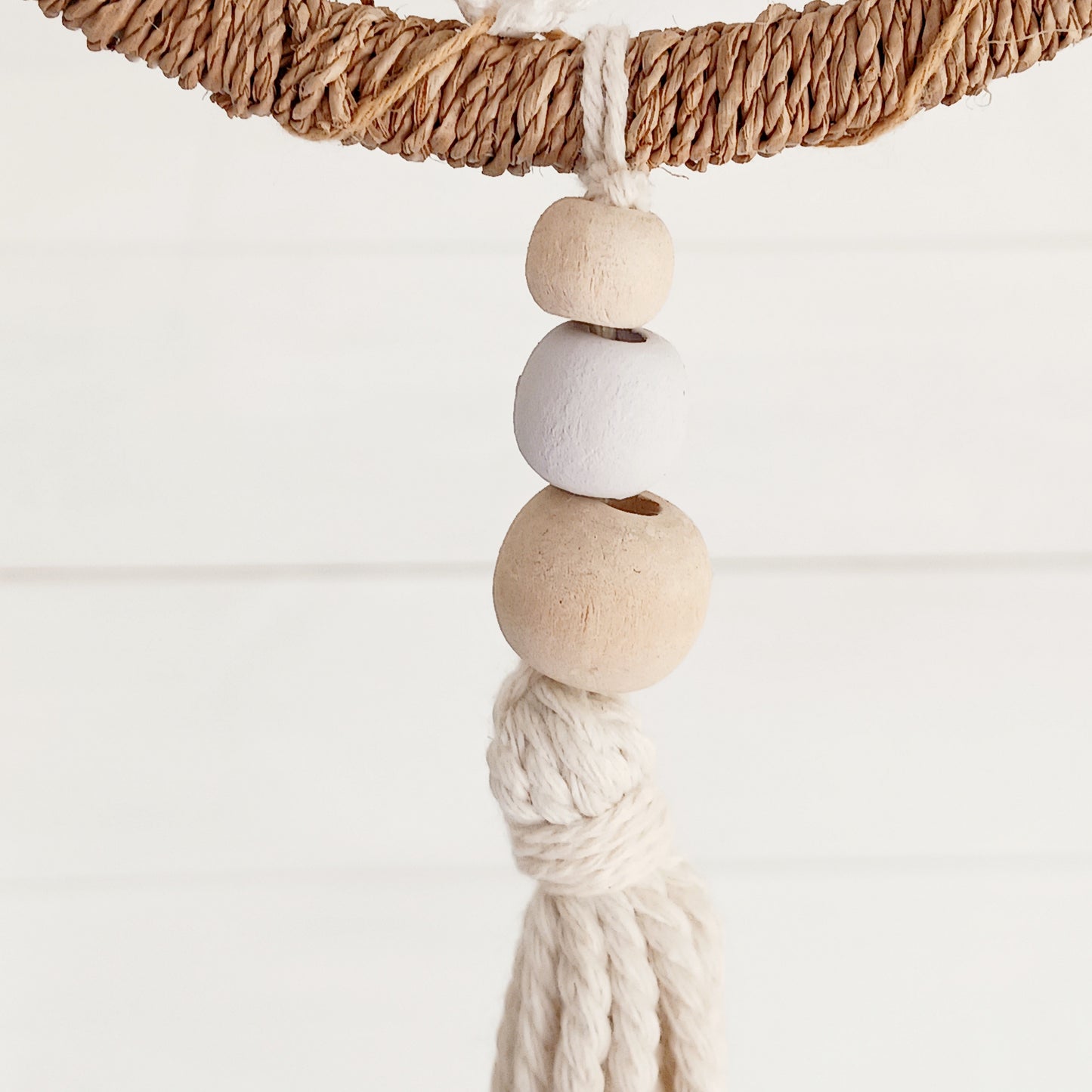 Bring peace, balance, and natural elegance into your home with this handmade Medium Natural Elemental Spirits Dream Catcher. Crafted with love and care on the spiritually blessed island of Bali, this vegan-friendly piece is made entirely from natural materials, free of feathers. Its earthy tones and organic textures create a warm and grounding presence, perfect for bedrooms, meditation spaces, or as a thoughtful gift.
