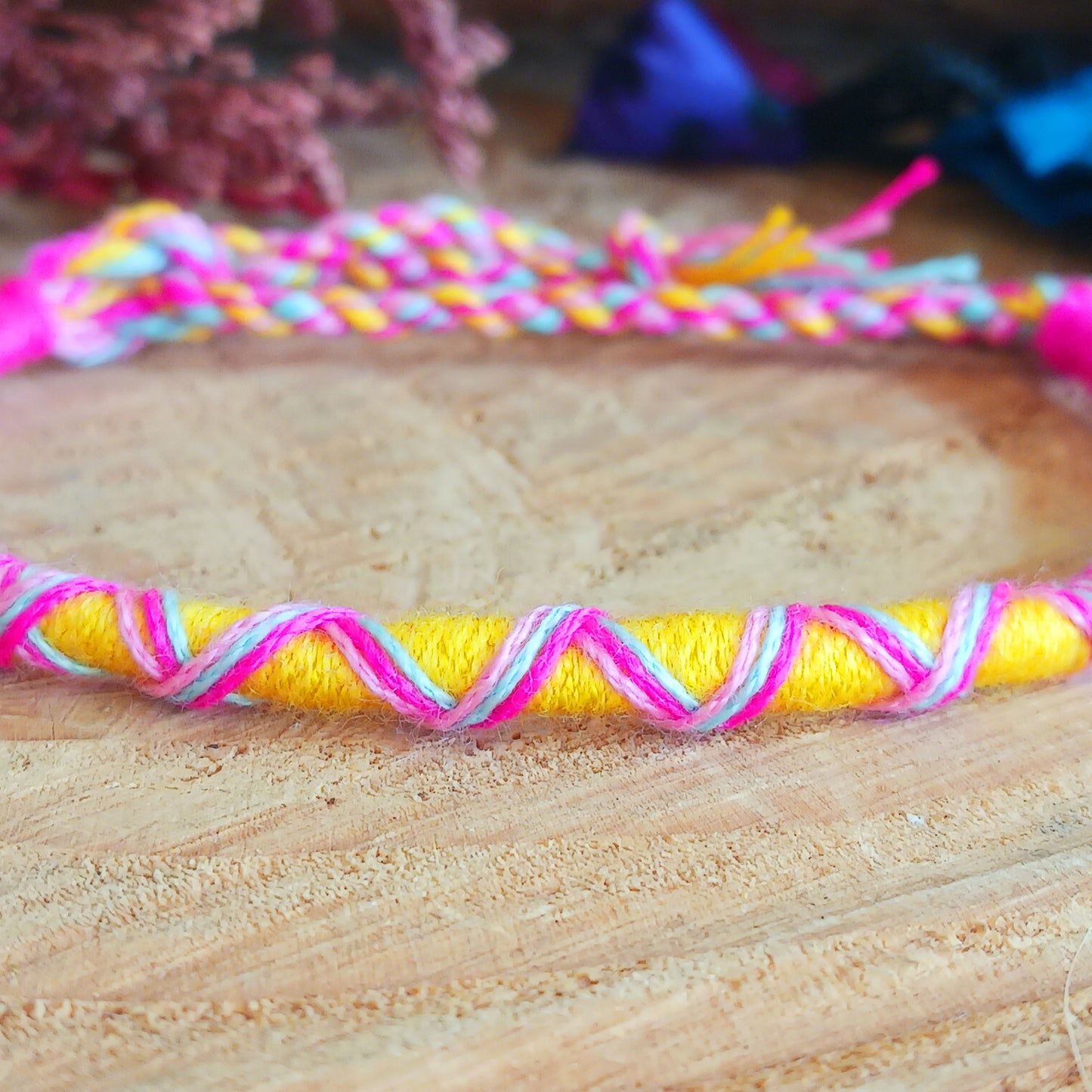 Add meaning and colour to your everyday style with these beautifully handcrafted Thai friendship bracelets. Featuring vibrant crisscross woven designs, each bracelet is a symbol of connection, kindness, and heartfelt wishes.