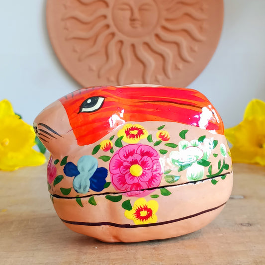 Celebrate the joy of spring with this beautifully handcrafted Floral Rabbit 2-Piece Easter Gift Box. Perfect for Easter gifting, this charming keepsake box features a delightful rabbit design, carefully hand painted with floral details and finished with a smooth glossy glaze.