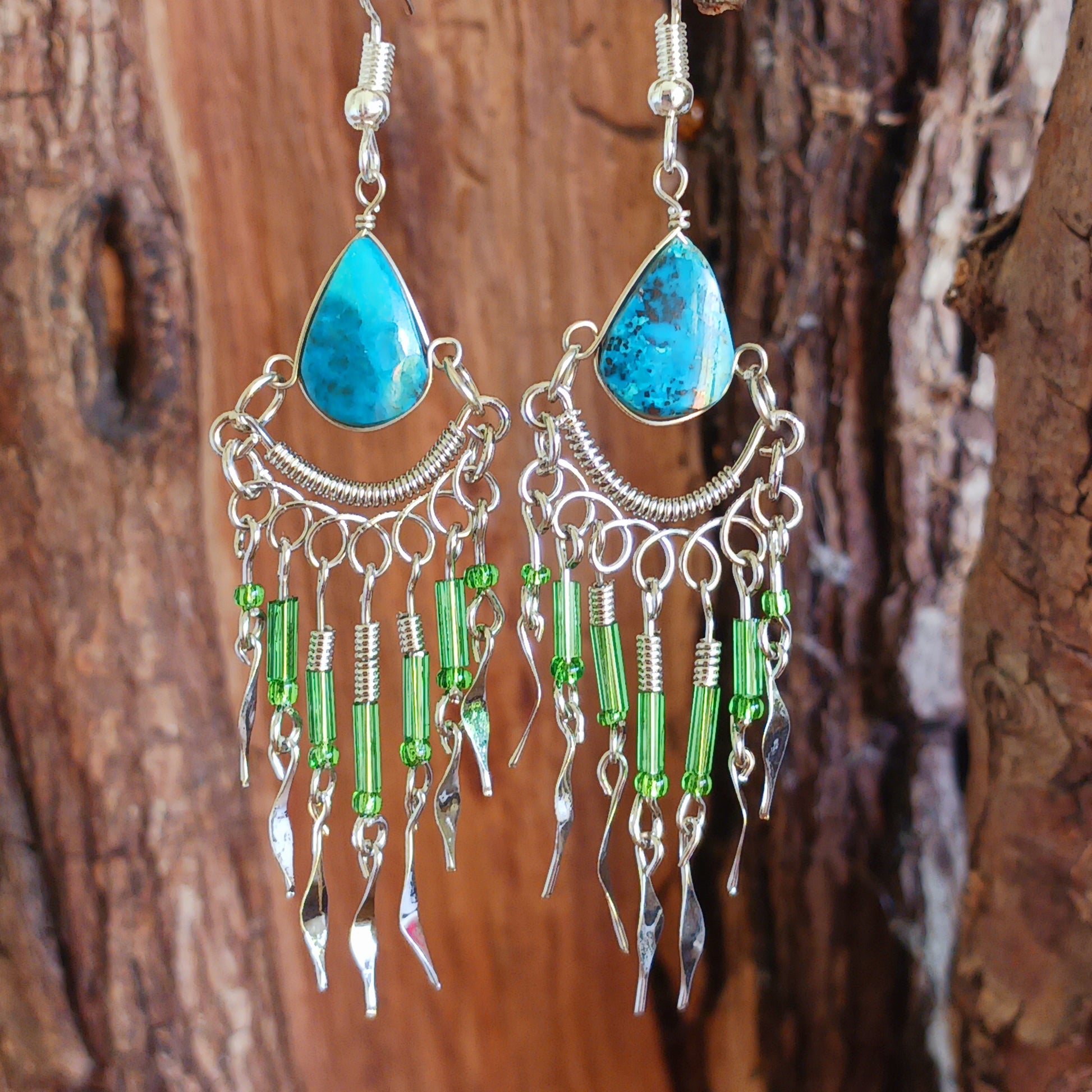 Peruvian Turquoise is an important ornamental mineral for jewellery and adorned the ceremonial dress of early native Incas. It also brings good fortune and attracts healing spirits. Delicate veining, caused by impurities, is desired by some collectors as proof of a natural stone.