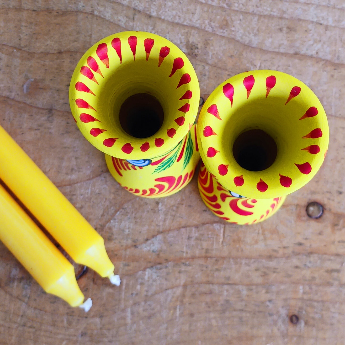 Bring a burst of colour and meaning to your home with this&nbsp;handcrafted terracotta candle holder. Made on a traditional pottery wheel using natural, chemical-free, sustainable clay, each piece celebrates the artistry of Bangladeshi craftsmanship.