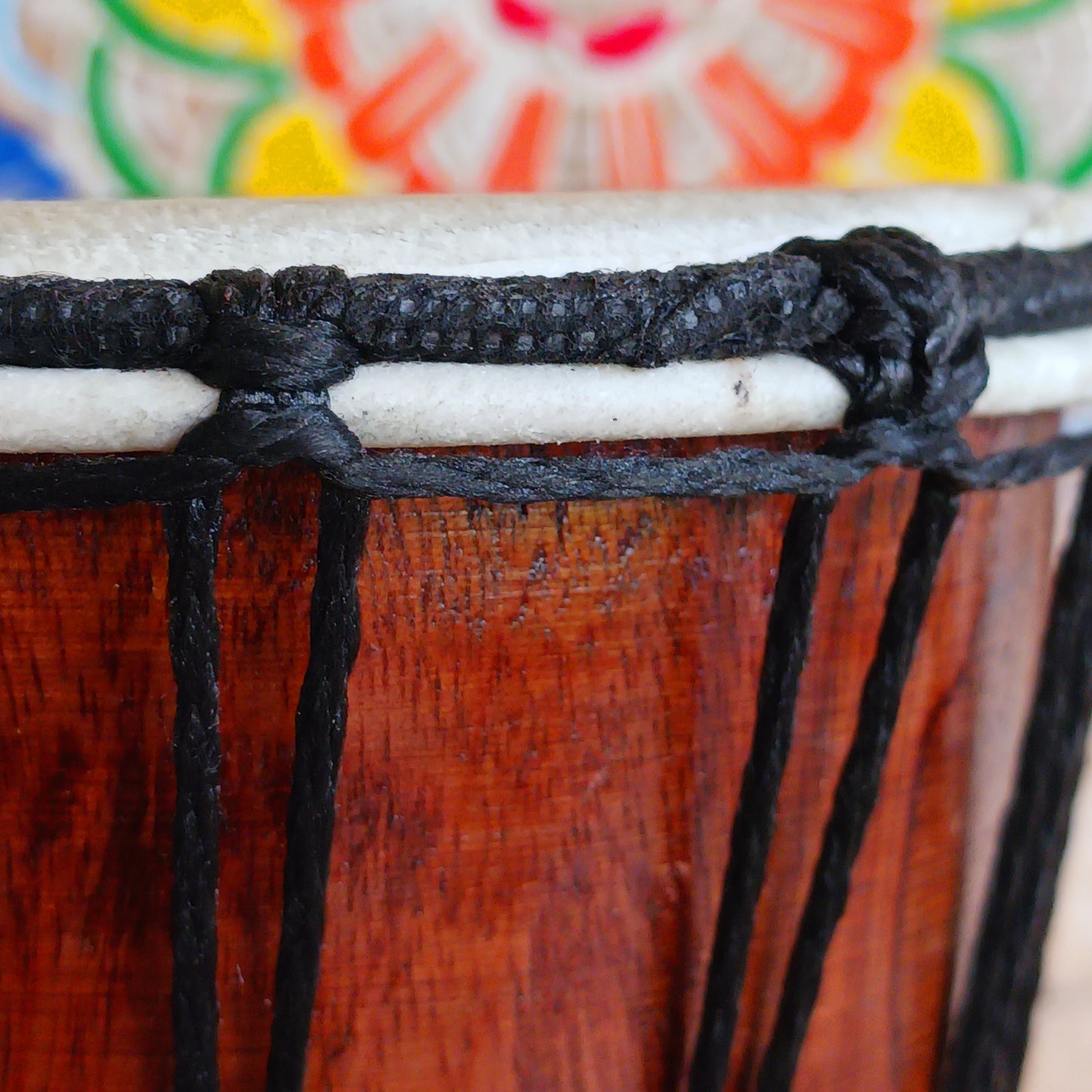 Experience the rhythm of Africa with this Handcrafted Djembe Drum featuring an Elephant design on the skin. Originating from West Africa’s Mali region, the Djembe is celebrated for its goblet shape and rich, resonant tones. Perfect for musicians, collectors, and cultural enthusiasts, this drum delivers deep bass and crisp high notes that capture the spirit of African music.