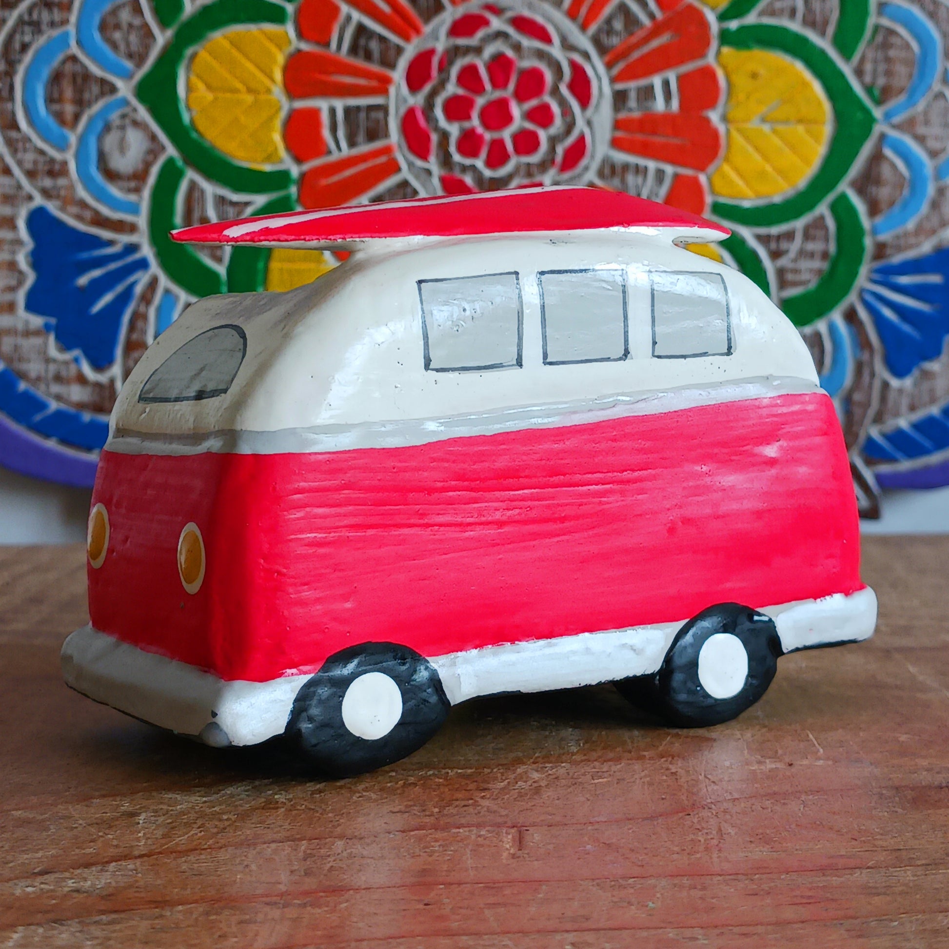 Bring the feeling of endless summer into your space with this cute red and white Camper & Surfboard Perpetual Calendar. Featuring a retro-inspired camper with a surfboard on top, this design captures the spirit of freedom, adventure, and life on the open road.