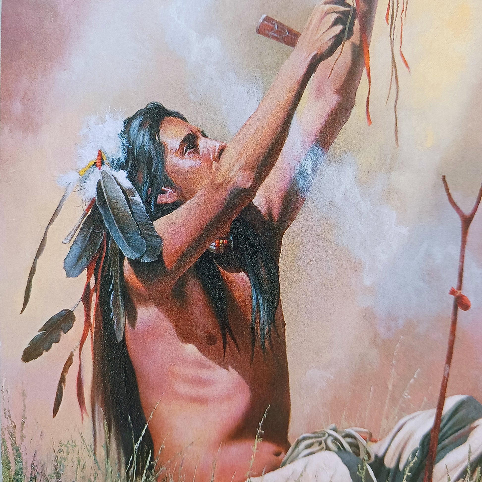 This beautifully illustrated Sacred Pipe Birthday greetings card comes from Leanin Tree.