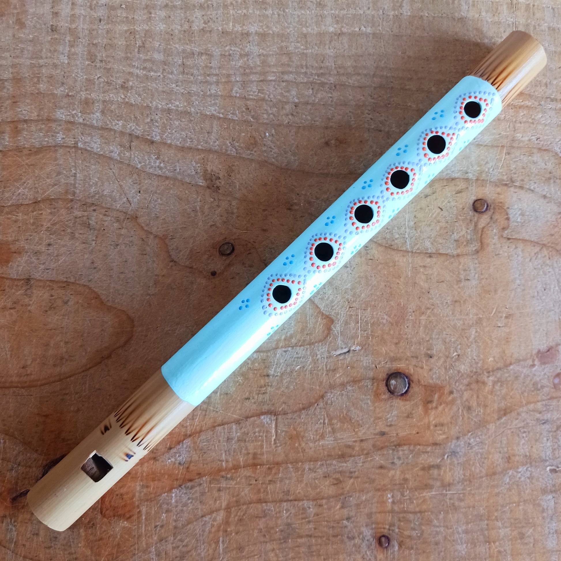 Introduce your little ones to the joy of music with these handcrafted pastel bamboo flutes. Available in three pretty colours, these fair trade instruments are an affordable and eco-friendly way to spark creativity, encourage musical play, and provide a delightful alternative to screen time. Each flute is carefully made from natural bamboo and hand-painted by skilled artisans, making every piece unique. Perfect as a gift or as a fun addition to your child’s toy collection.