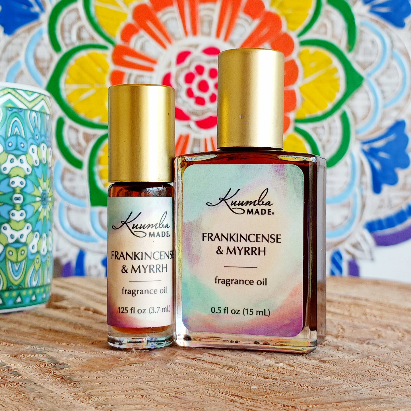 This wonderful Frankincense and Myrrh fragrance is rich, warm and delicately sweet with sandalwood and cinnamon undertones.  An exquisite balance of ancient aromatic resins.