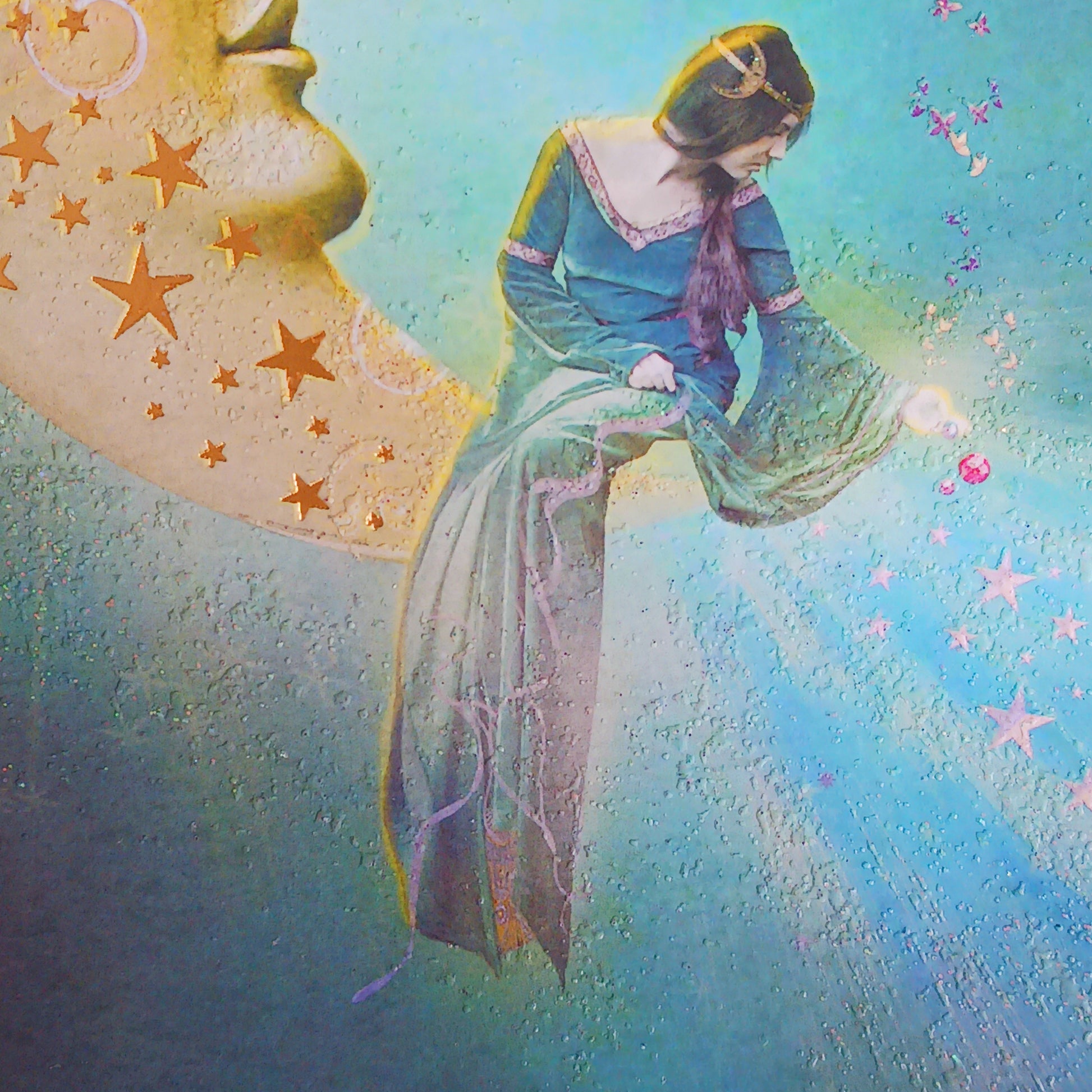 Beautiful Moon card for birthdays.