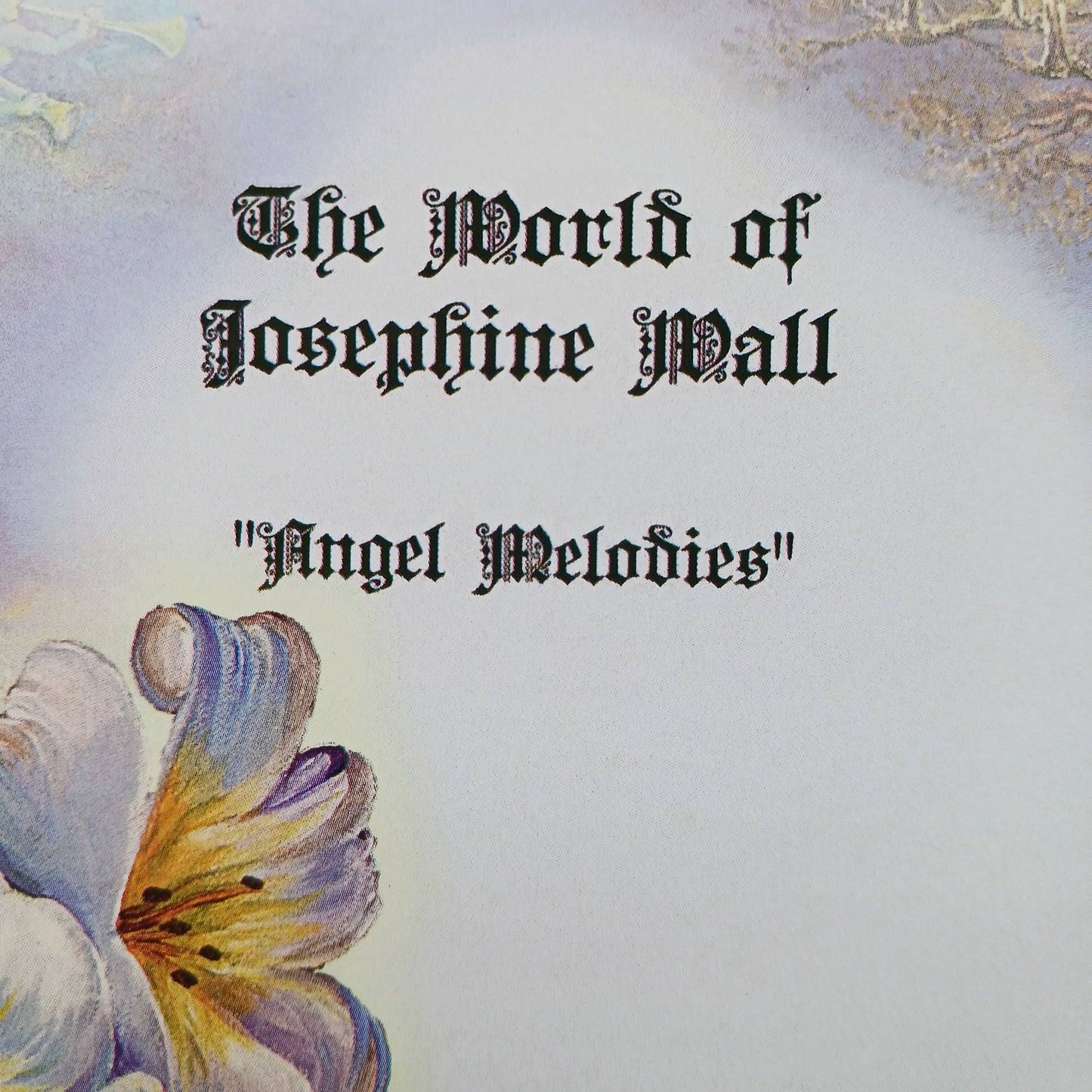 This beautiful greetings card entitled Angel Melodies is designed by Josephine Wall. The card is blank inside for you to write your own message. Each envelope is decorated with pretty artwork too. Perfect for any occasion.