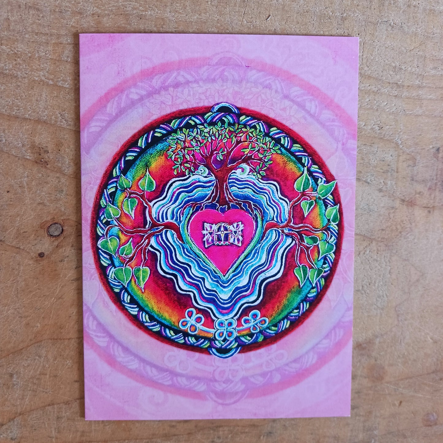 Beautifully illustrated Inspirational greetings card for loved ones with message inside that reads:

You have opened a window into my heart, and touched my soul.