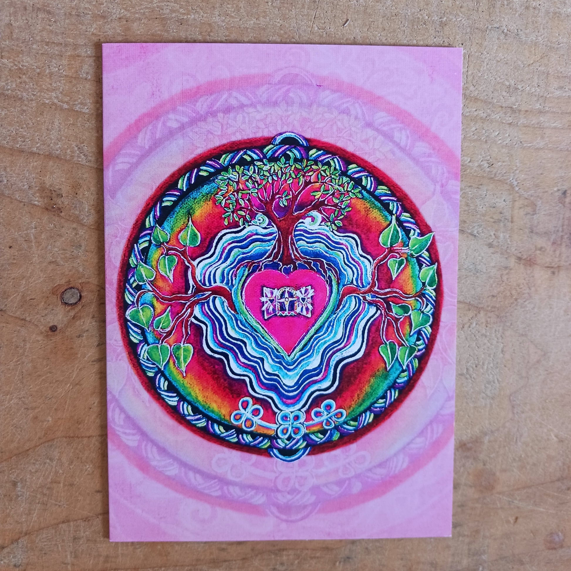 Beautifully illustrated Inspirational greetings card for loved ones with message inside that reads:

You have opened a window into my heart, and touched my soul.