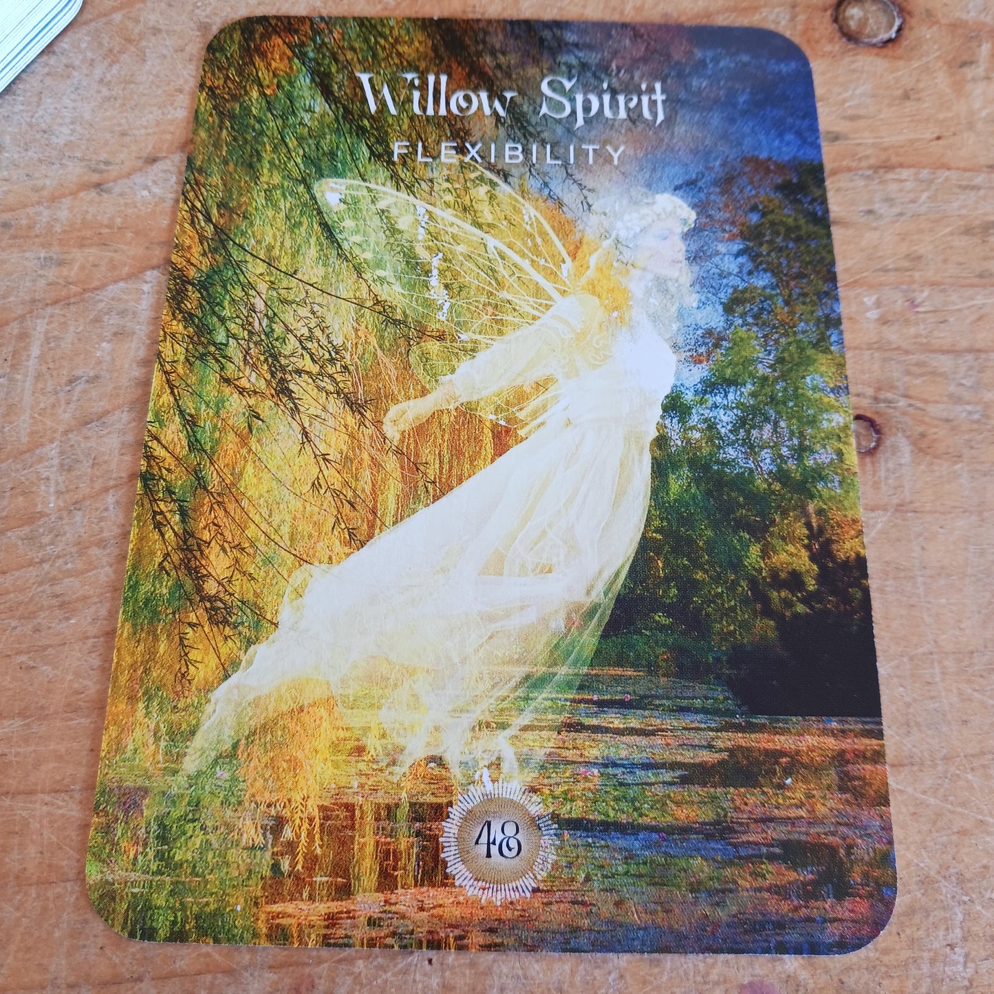 The Sacred Forest Oracle card deck by Denise Linn includes a 52-card deck and 144 page guidebook. This deck opens the user's inner self to expand and enlighten their spiritual journey. Beautifully presented in a matching box.