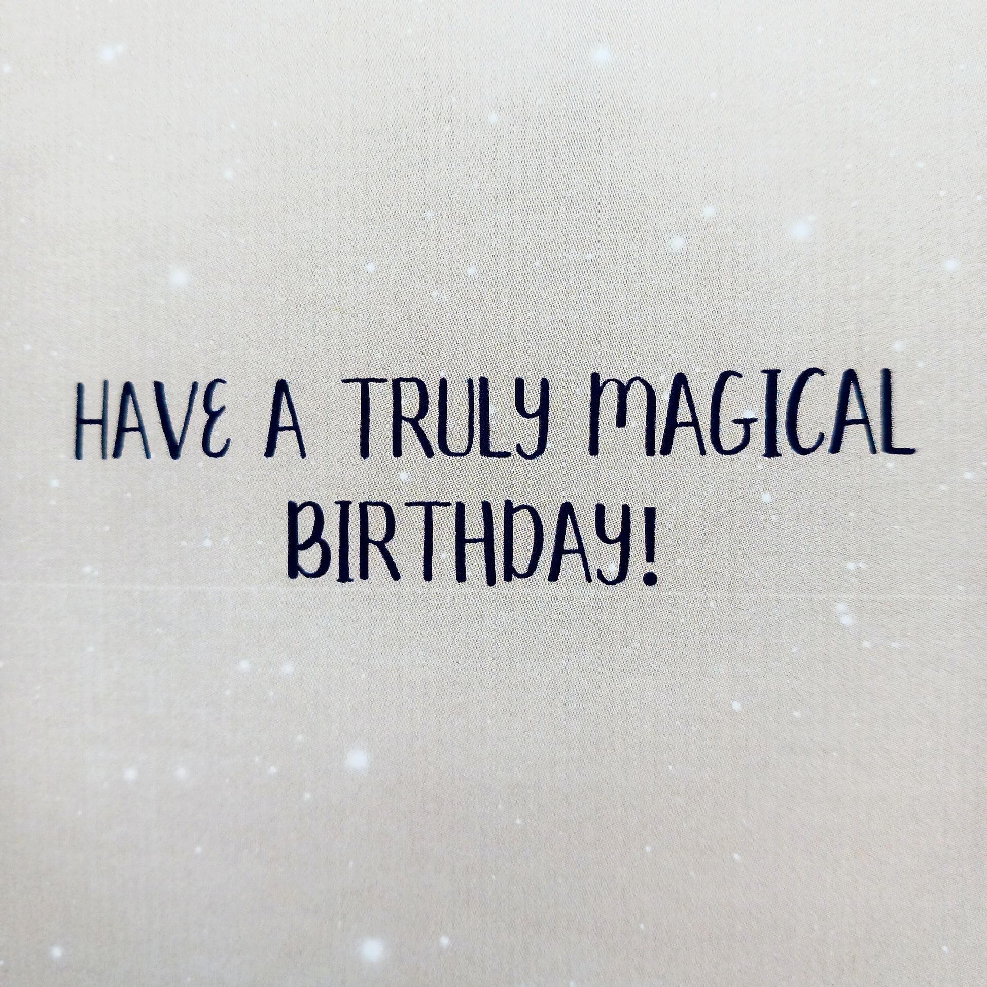 This beautifully illustrated magical birthday card comes with an illustrated envelope. Each card also has faint artwork inside.