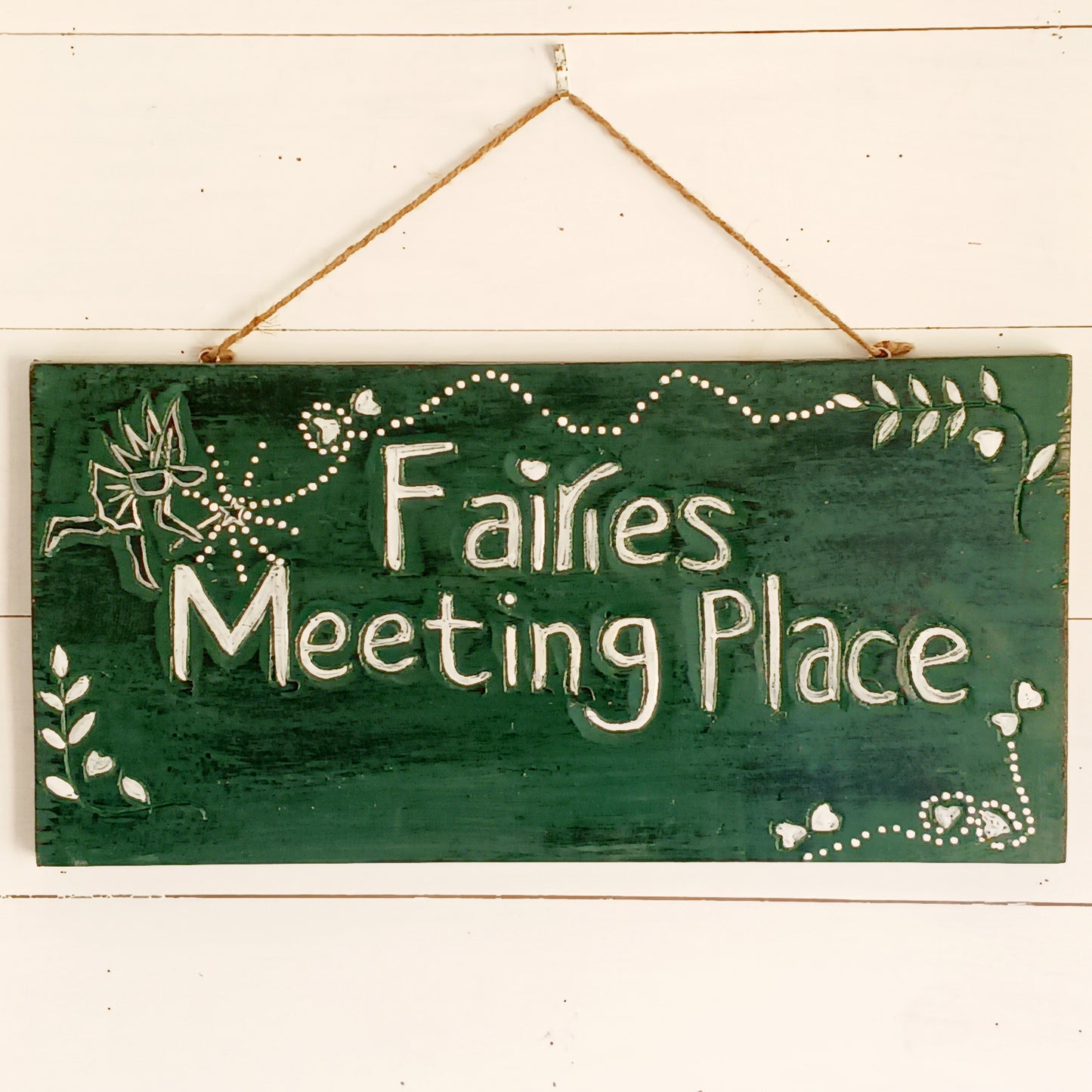 Create a whimsical atmosphere in your garden with our Fairies Meeting Place Sign. Crafted to spark imagination, this enchanting piece transforms any outdoor space into a magical fairytale setting. Perfect for fairy garden enthusiasts, children, or anyone who adores a touch of fantasy, this sign invites wonder and delight. Place it among your plants, flowers, or pathways and watch your garden come to life with charm and storytelling magic.
