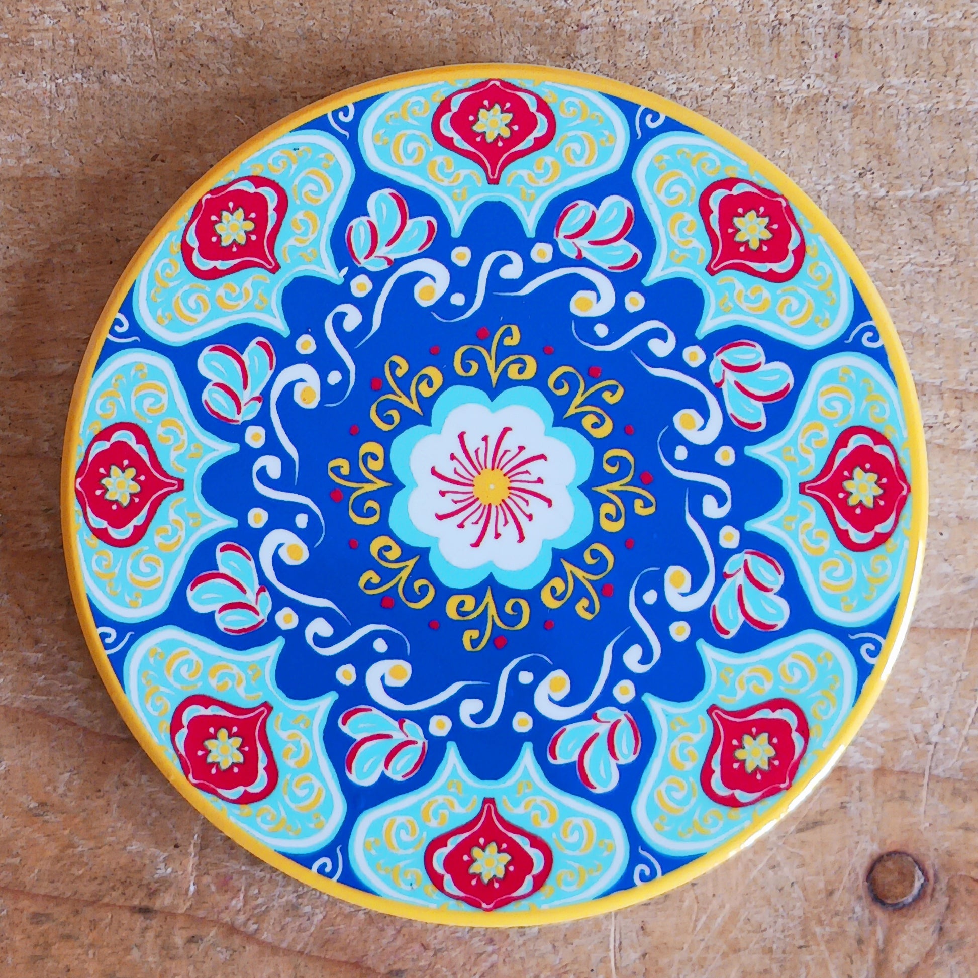 Add a touch of Mediterranean charm to your home with these elegant Ceramic Tuscany Coasters. Featuring intricate, hand-drawn style patterns inspired by Tuscan artistry, each coaster enhances your space with sophistication and warmth.