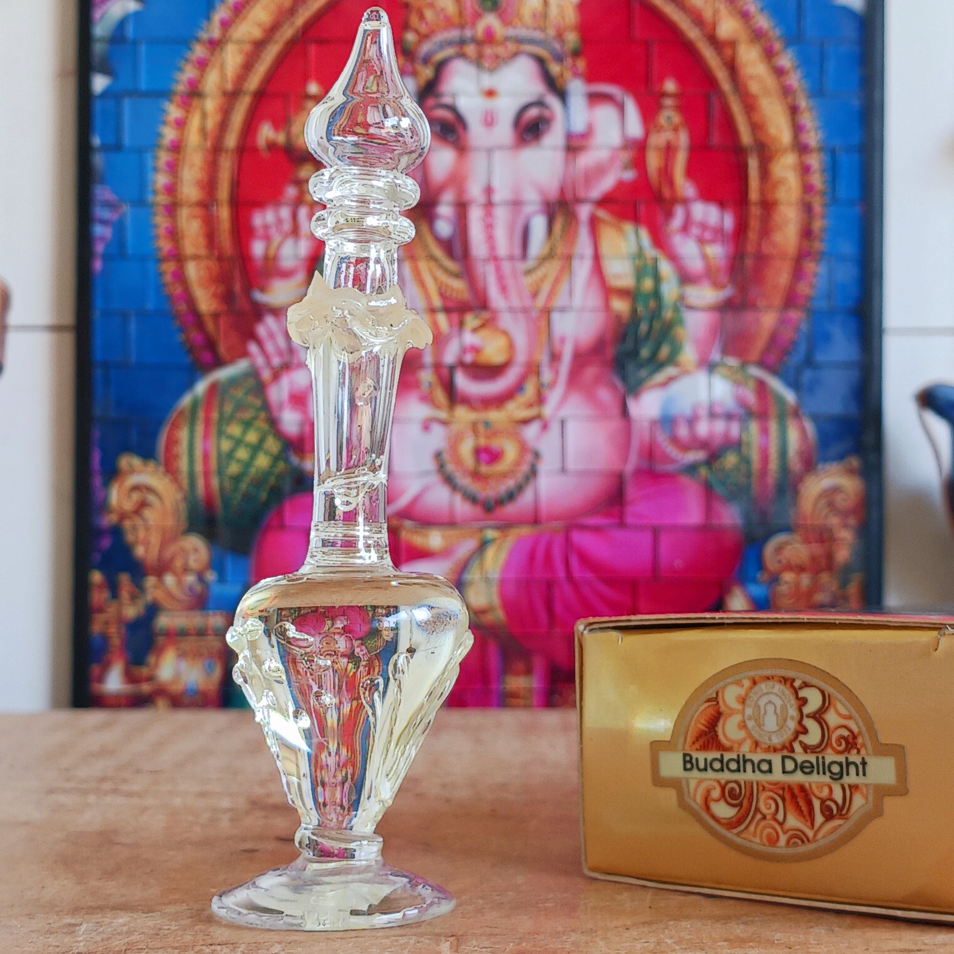 Experience the timeless art of Ayurvedic perfumery with Song of India Buddha Delight Oil Perfume. Crafted with purity, natural ingredients, and traditional Indian fragrance expertise, this luxurious oil perfume offers a calming and uplifting scent designed to inspire balance, mindfulness, and well-being.