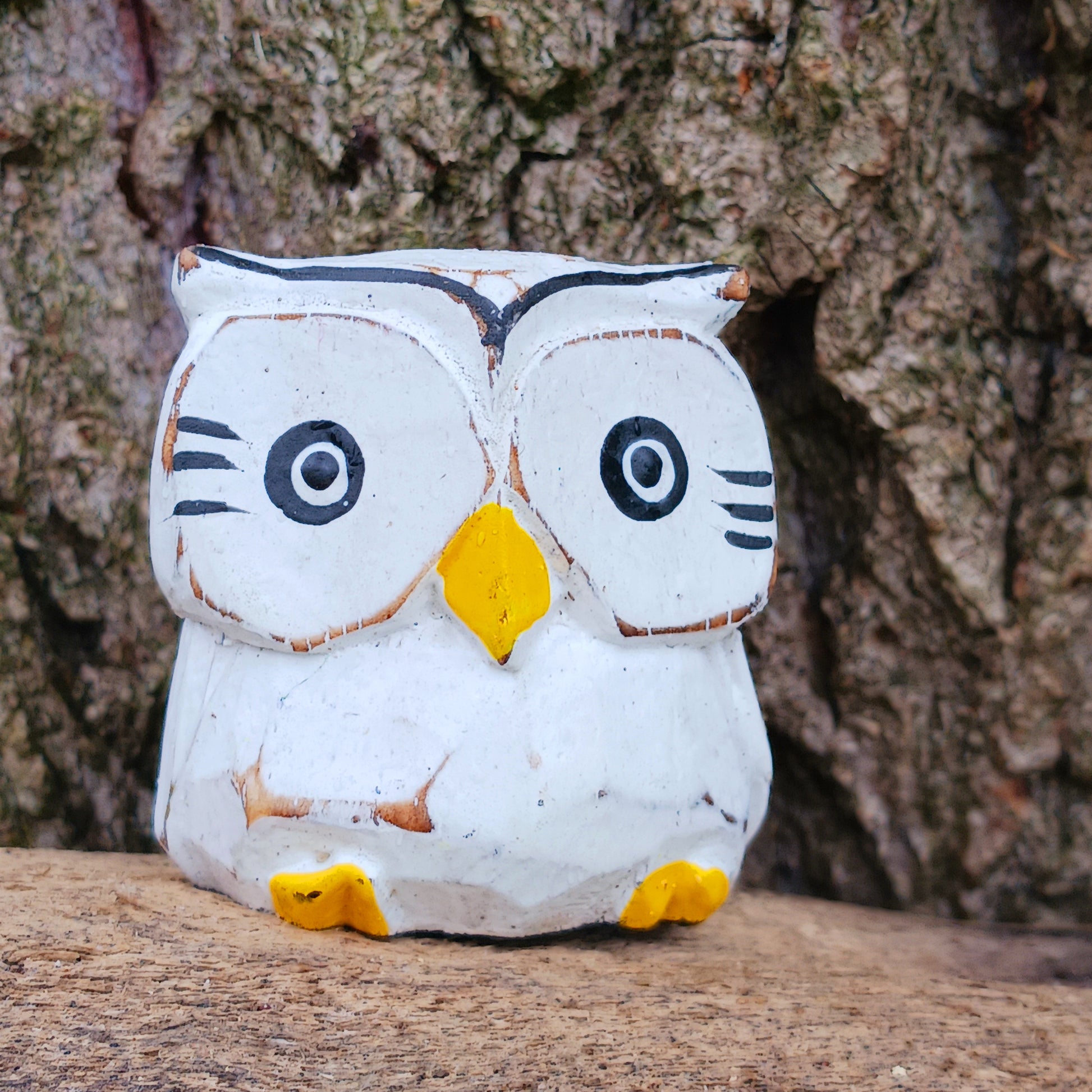 Bring a touch of woodland charm to your home with this Handmade Owl Set, beautifully hand-carved and perched on natural driftwood. These wise little birds add rustic warmth and organic character to any living space.