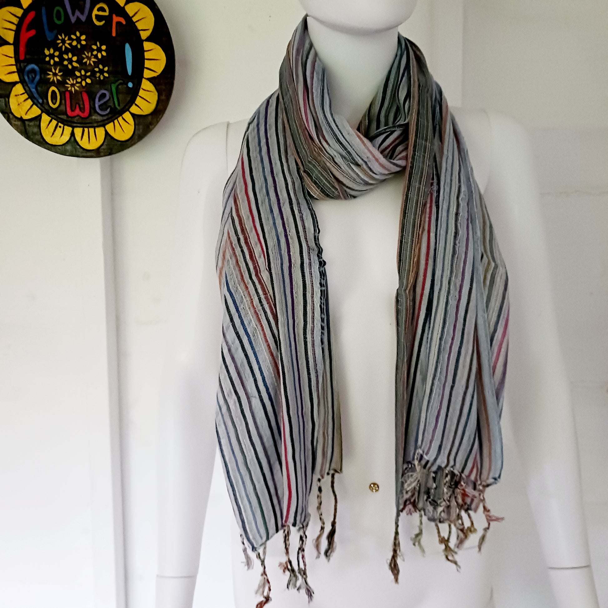 Step into the realm of bohemian allure with these stunning Large Indian Boho Scarves. Handcrafted with care, each scarf showcases eye-catching patterns inspired by nature, bringing a sense of freshness and free-spirited style to any outfit.