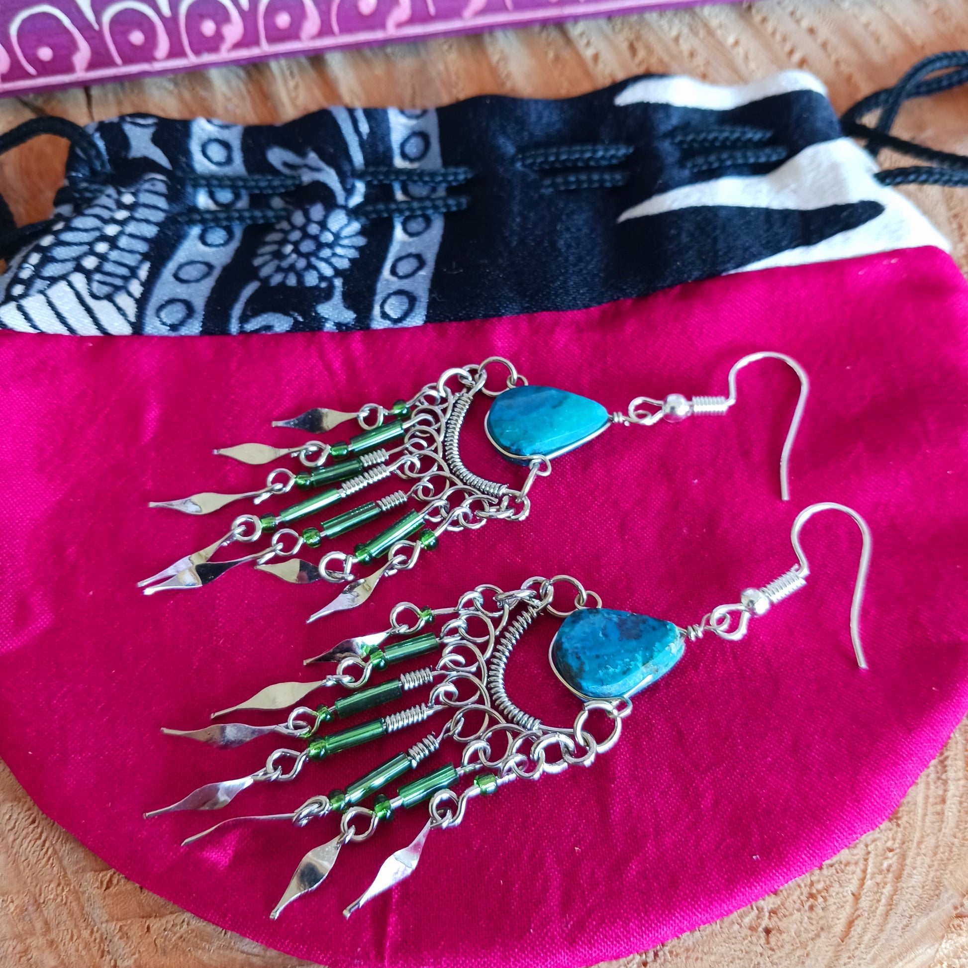 Peruvian Turquoise is an important ornamental mineral for jewellery and adorned the ceremonial dress of early native Incas. It also brings good fortune and attracts healing spirits. Delicate veining, caused by impurities, is desired by some collectors as proof of a natural stone.