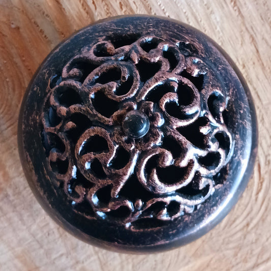 Ornate Iron Incense Burner | Charcoal Burner