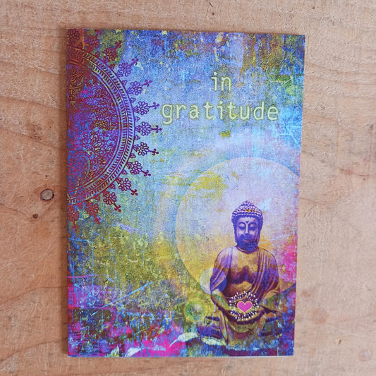 Beautiful Thank you card that comes with an illustrated envelope. Each card also has faint artwork inside. Card is blank for your own message.