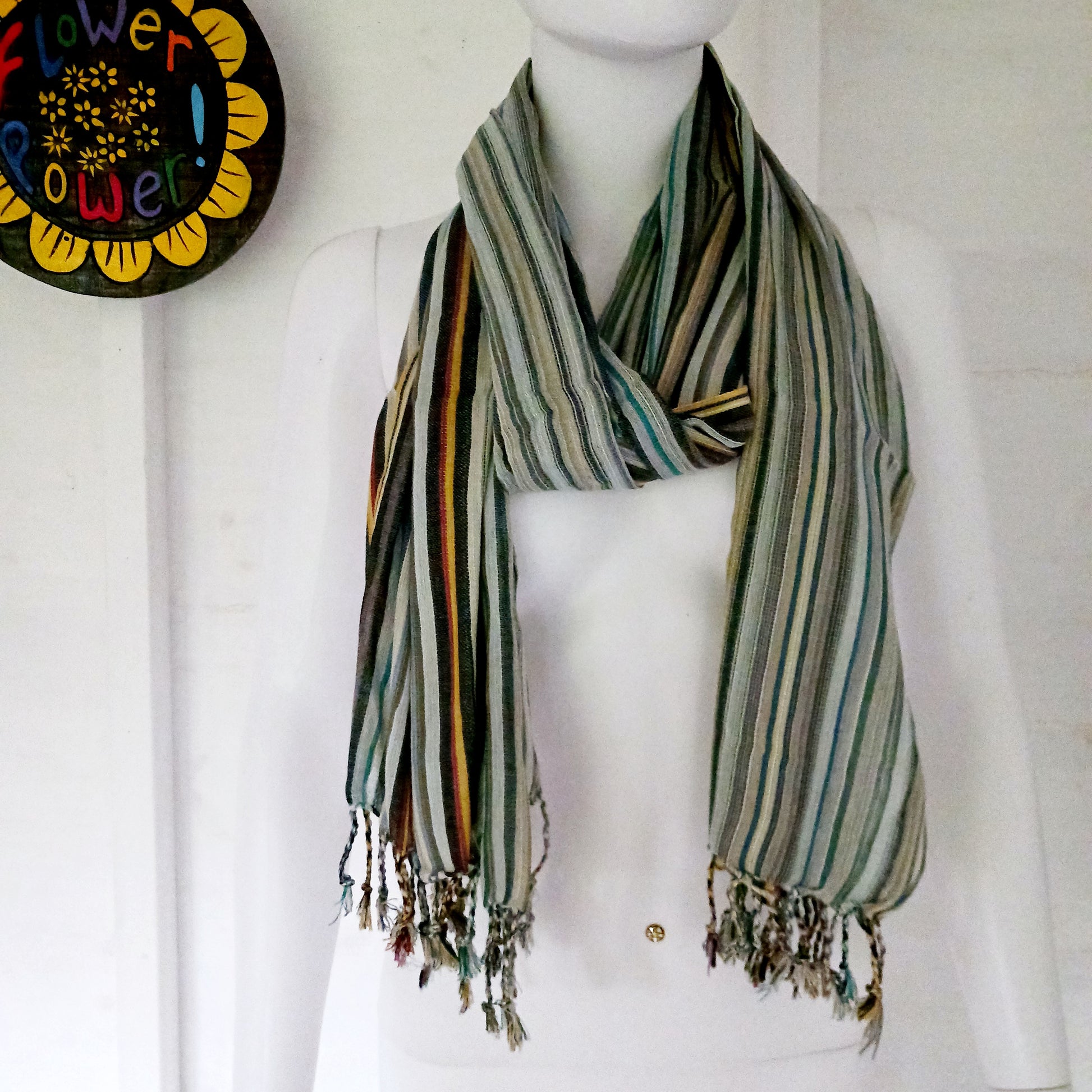 Step into the realm of bohemian allure with these stunning Large Indian Boho Scarves. Handcrafted with care, each scarf showcases eye-catching patterns inspired by nature, bringing a sense of freshness and free-spirited style to any outfit.